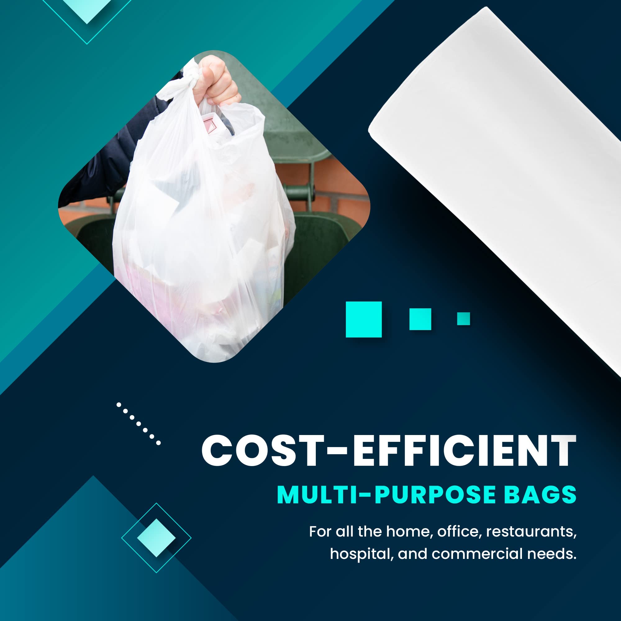 **Medd Max Clear Trash Can Liners - 30