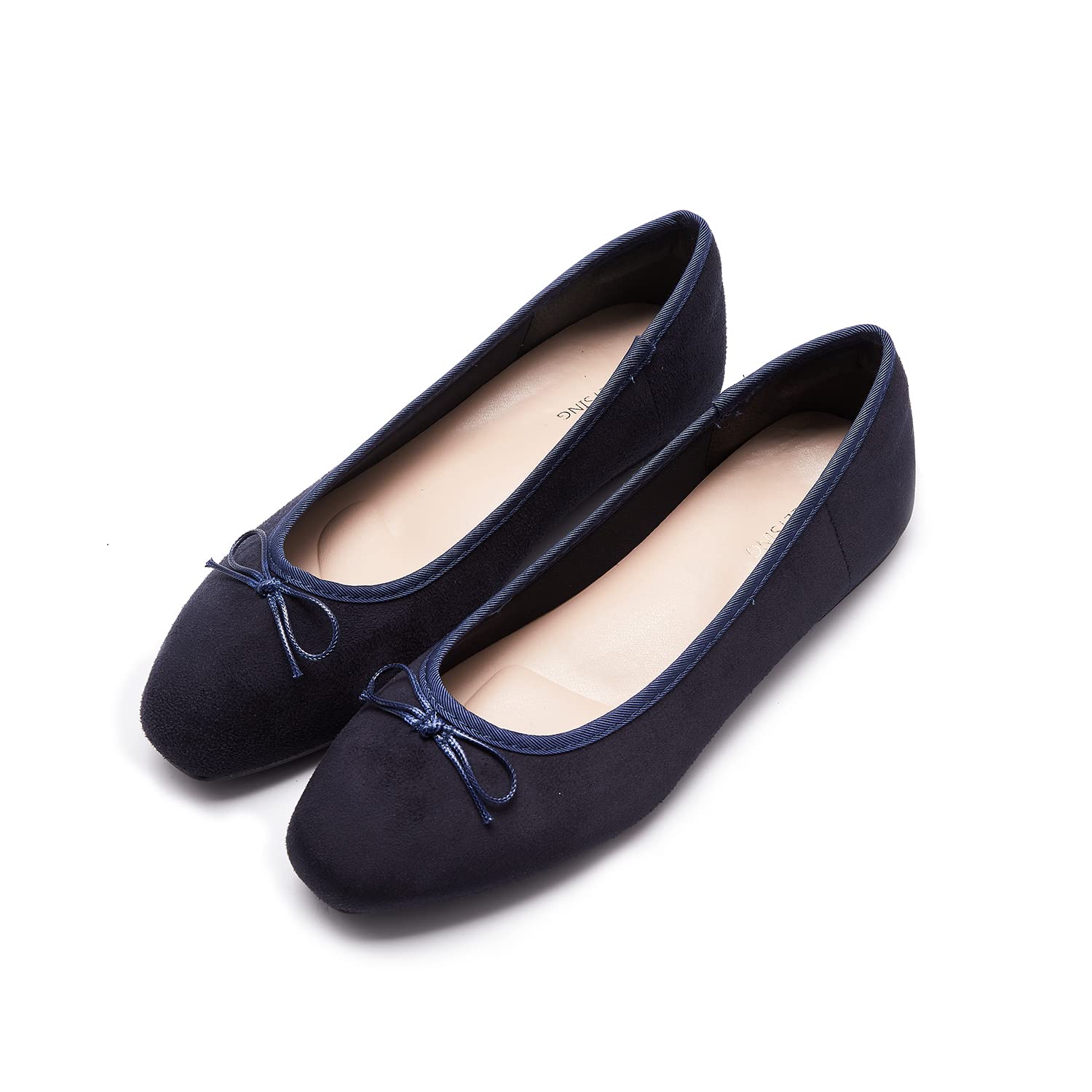 Women's Comfortable Round Toe Ballet Flats - Elegant Bow Dress Shoes for Work, Party & Everyday Wear | Breathable & Lightweight Walking Shoes for Women