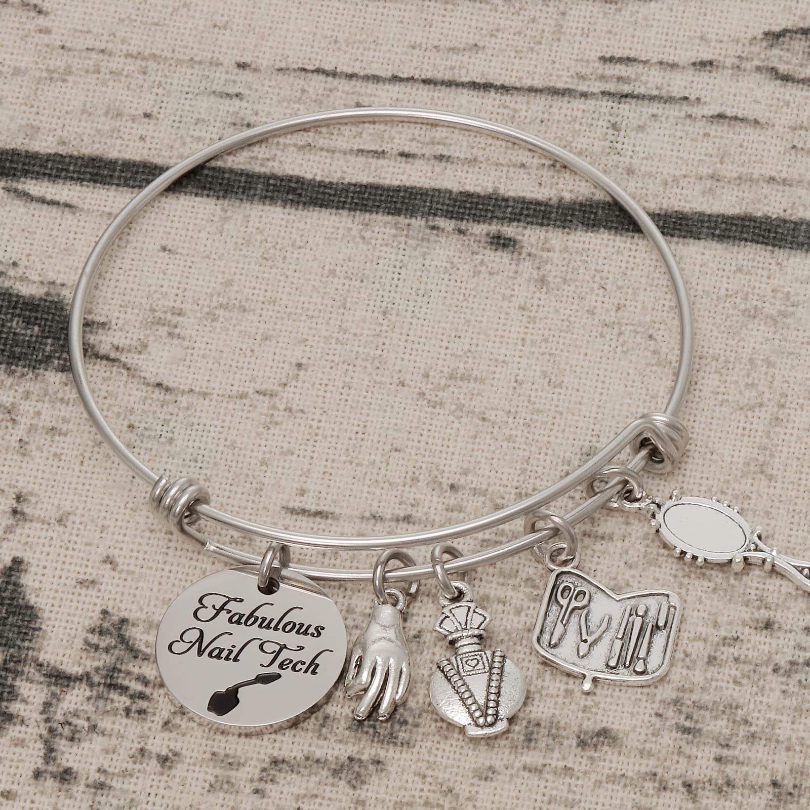 Stylish Nail Bracelet Jewelry for Women - Perfect Gift for Nail Technicians, Beauticians & Manicurists - Ideal for Graduation, Appreciation & Professional Use - Enhance Your Nail Salon Style