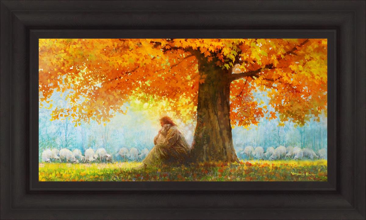 In His Arms By Yongsung Kim - Christian Wall Art, Bible Verse Canvas Print - Perfect for Home Decor, Church Gifts & Inspirational Spaces