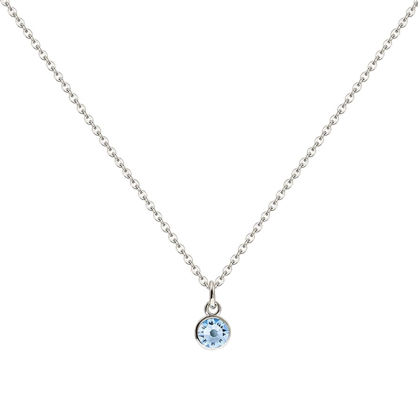 Birthstone Pendant Necklace for Women - Dainty Small Jewelry Gift, Cold Wind Sweet Accessories - Perfect for Birthdays, Anniversaries & Everyday Wear