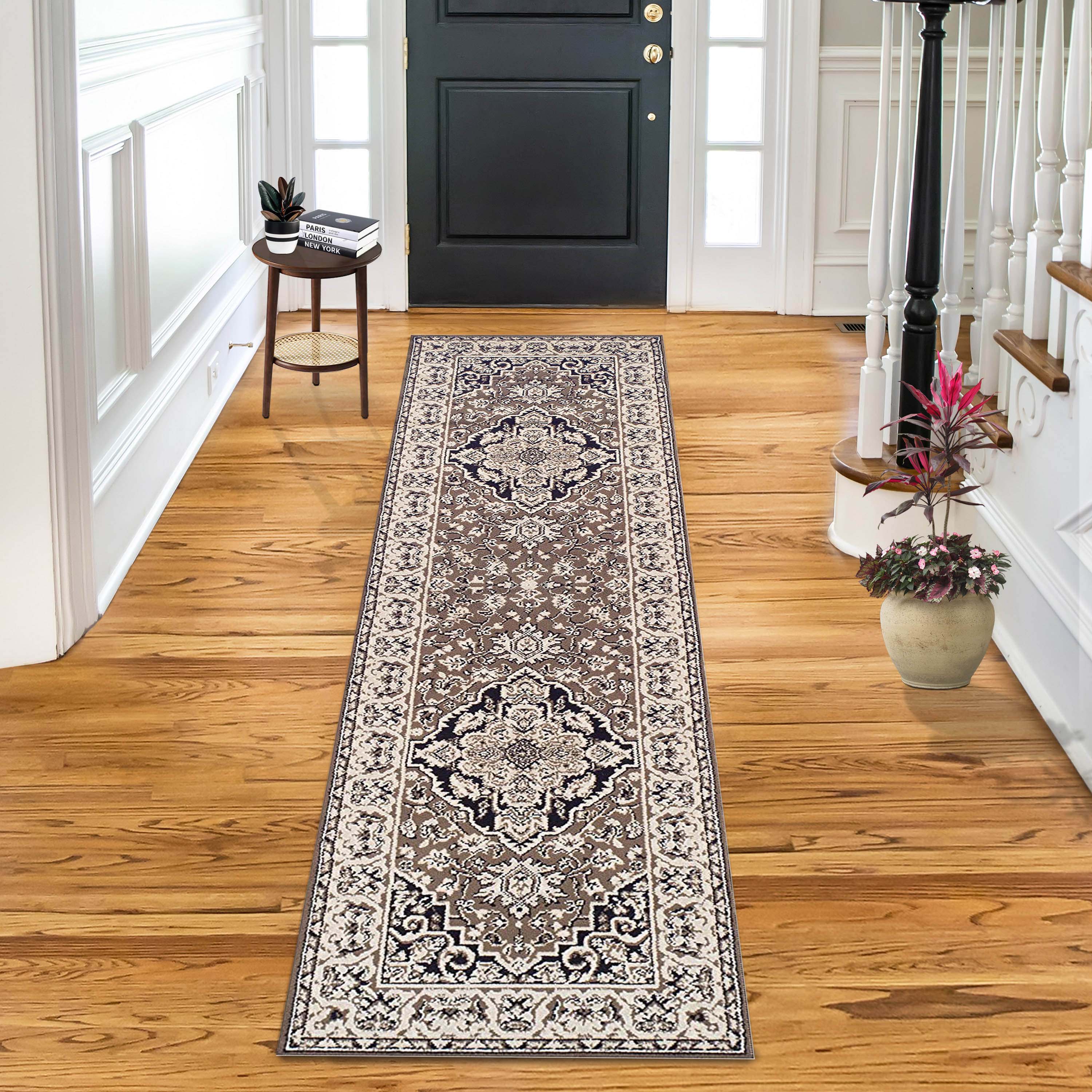 Glendale Traditional Floral Medallion Indoor Area Rug - Non-Slip Living Room Carpet, Bedroom Runner for Home Decor | Perfect for Hallway, Dining Room & Cozy Spaces