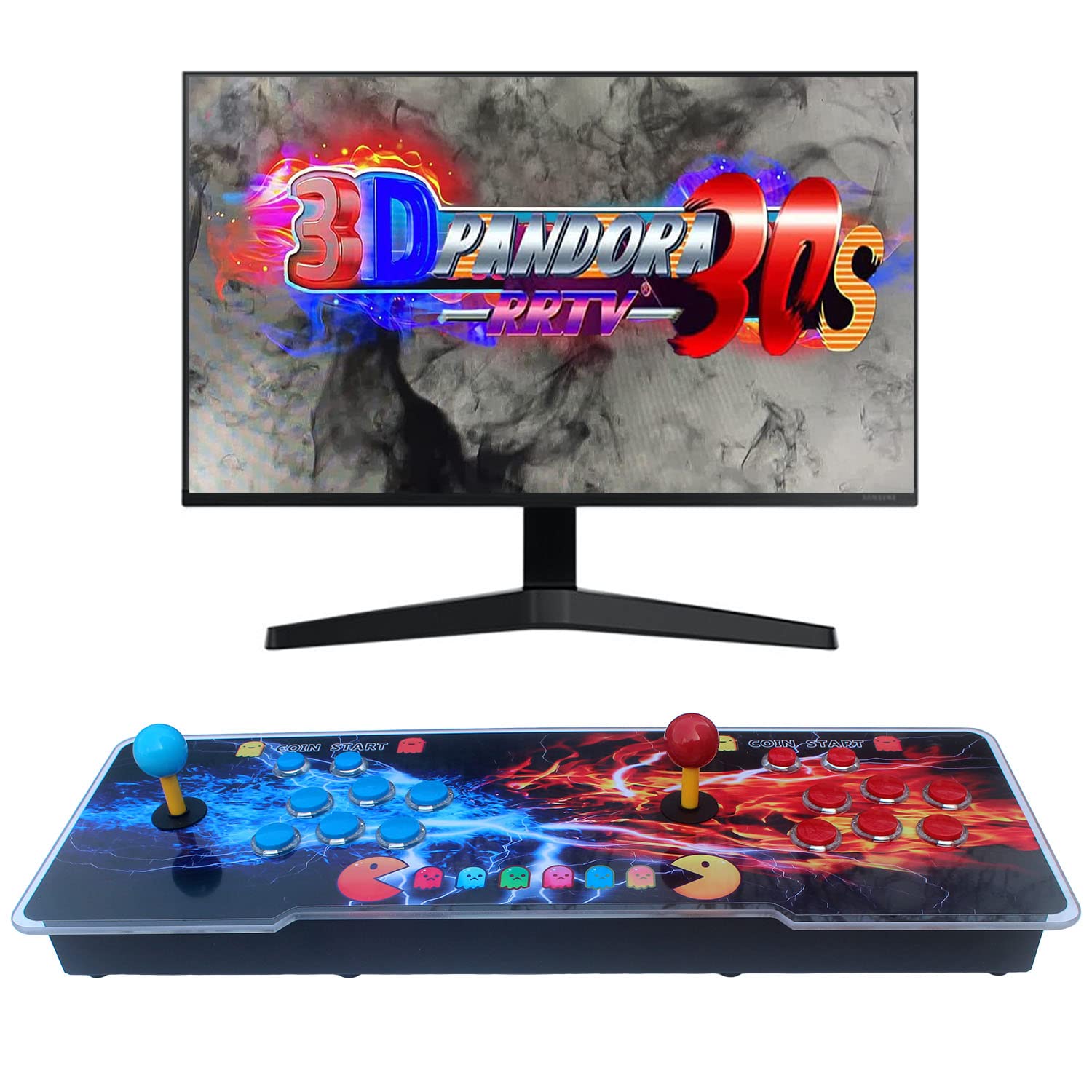 LIFAVOVY Pandora Box 30s Arcade Game Console - 5000 Classic Retro Games Preloaded, Supports 3D Games, 1280x720 Full HD, Favorite List & Game Search/Hide/Pause Features | Perfect for Home Entertainment, Game Rooms & Retro Gaming Parties