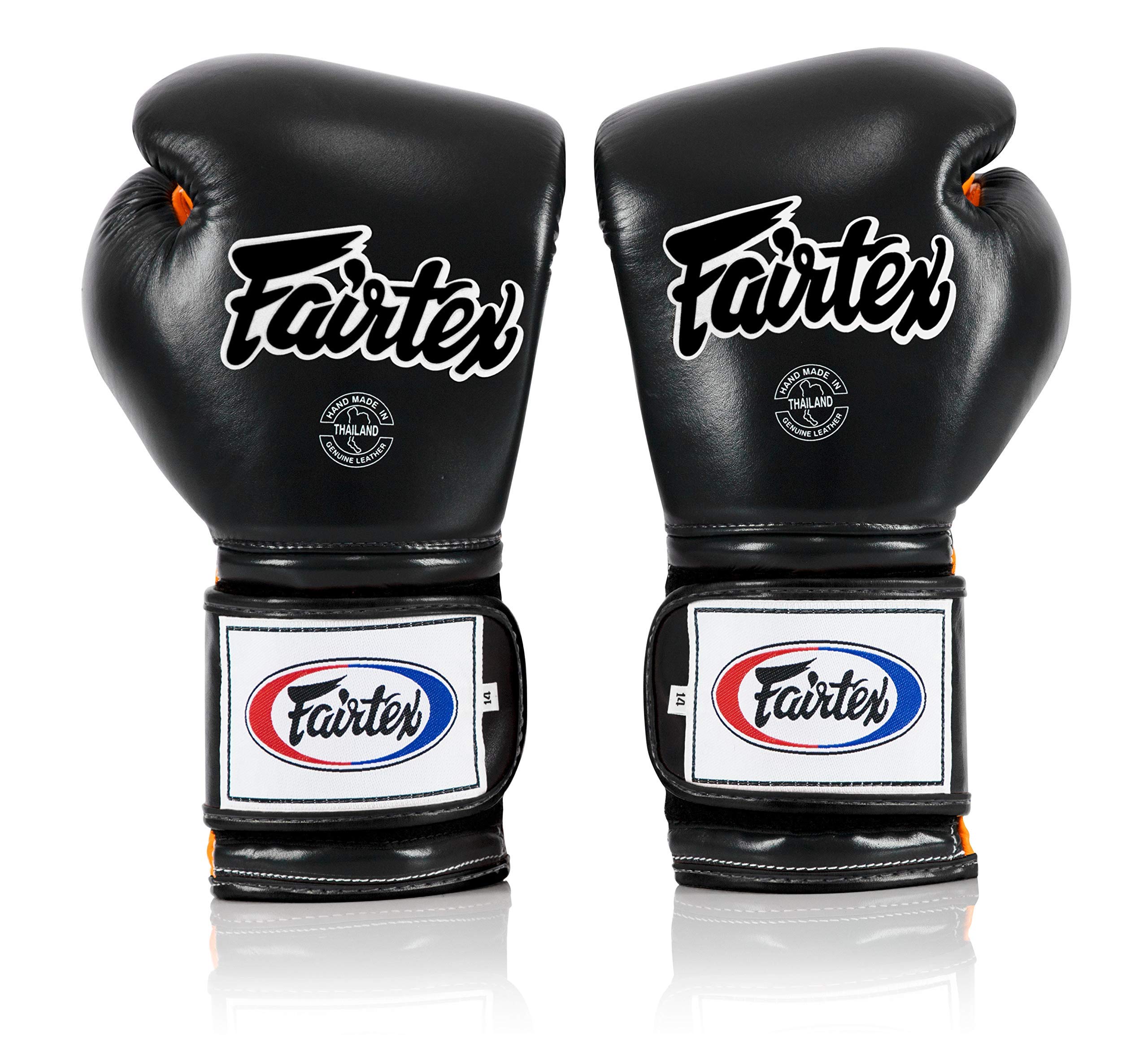 Fairtex BGV9 Muay Thai Boxing Gloves for Professional Fighters & Trainers - Mexican Style MMA Gloves for Heavy Hitters - Lightweight Shock-Absorbent Martial Arts Training Gloves - Ideal for Sparring, Bag Work & Competition