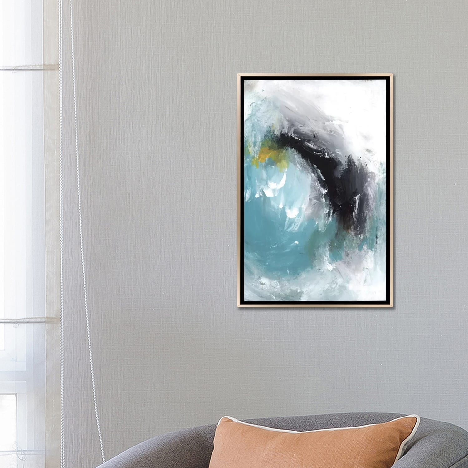 PI Studio Framed Aquamarine I - Elegant Wall Art for Living Room, Bedroom & Office Decor