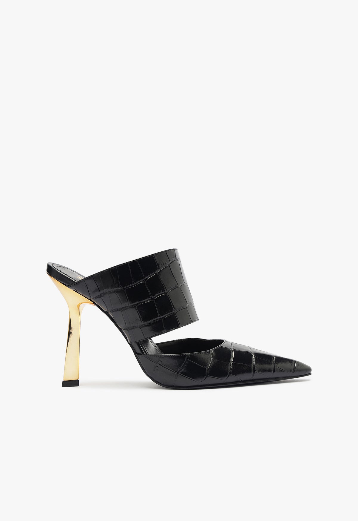 Ciara Crocodile Embossed Leather Pump - Women's High Heel Dress Shoes (Heel Height 3.5