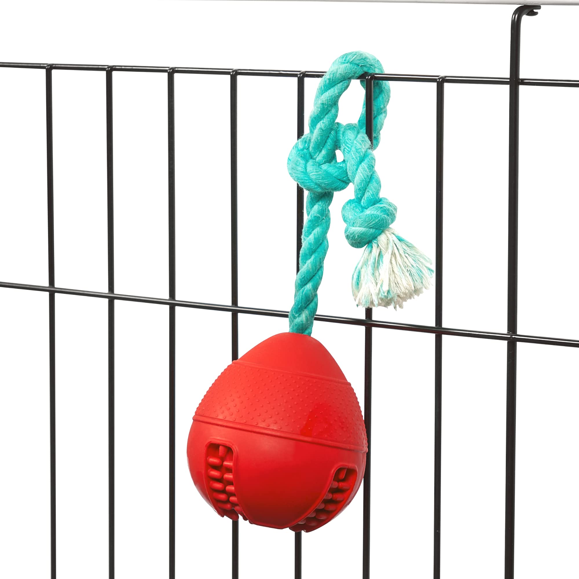 Fossa Interactive Dog Toys for Puppies – Crate Training Aid, Puzzle Treat Dispenser with Rope – Multifunctional Chew Toy for Anxiety Relief, Teeth Cleaning & Boredom Reduction – Perfect for Indoor Play, Training & Mental Stimulation