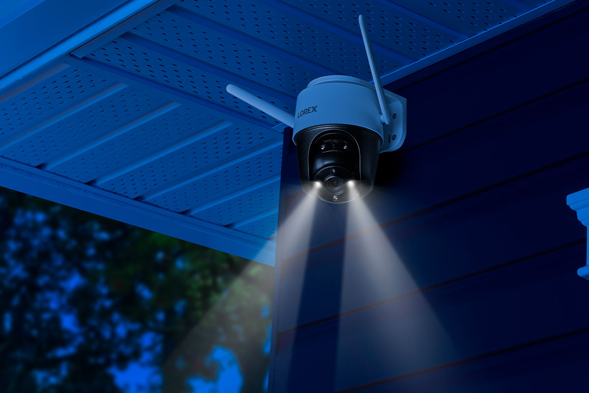 Lorex 2K HD Pan-Tilt Outdoor WiFi Security Camera with 32GB Storage - Weatherproof Wireless Surveillance for Home & Business Security (Open Box)