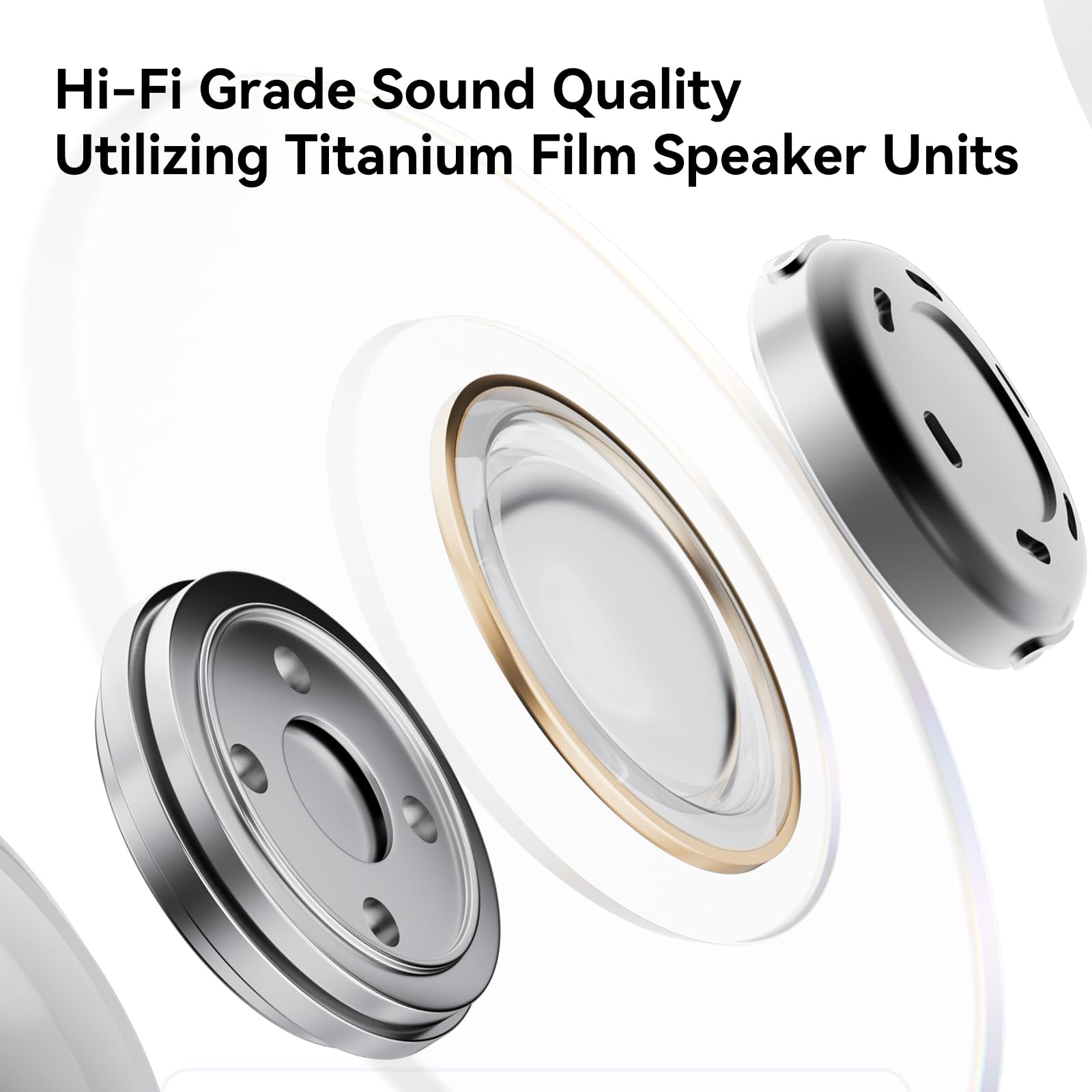 Premium Wireless Earbuds with App Control - Bluetooth 5.3, 40H Playtime, Fast Charging, LED Power Display, AI Noise Cancelling Mic - Perfect for Gym, Running, Commuting & Work Calls