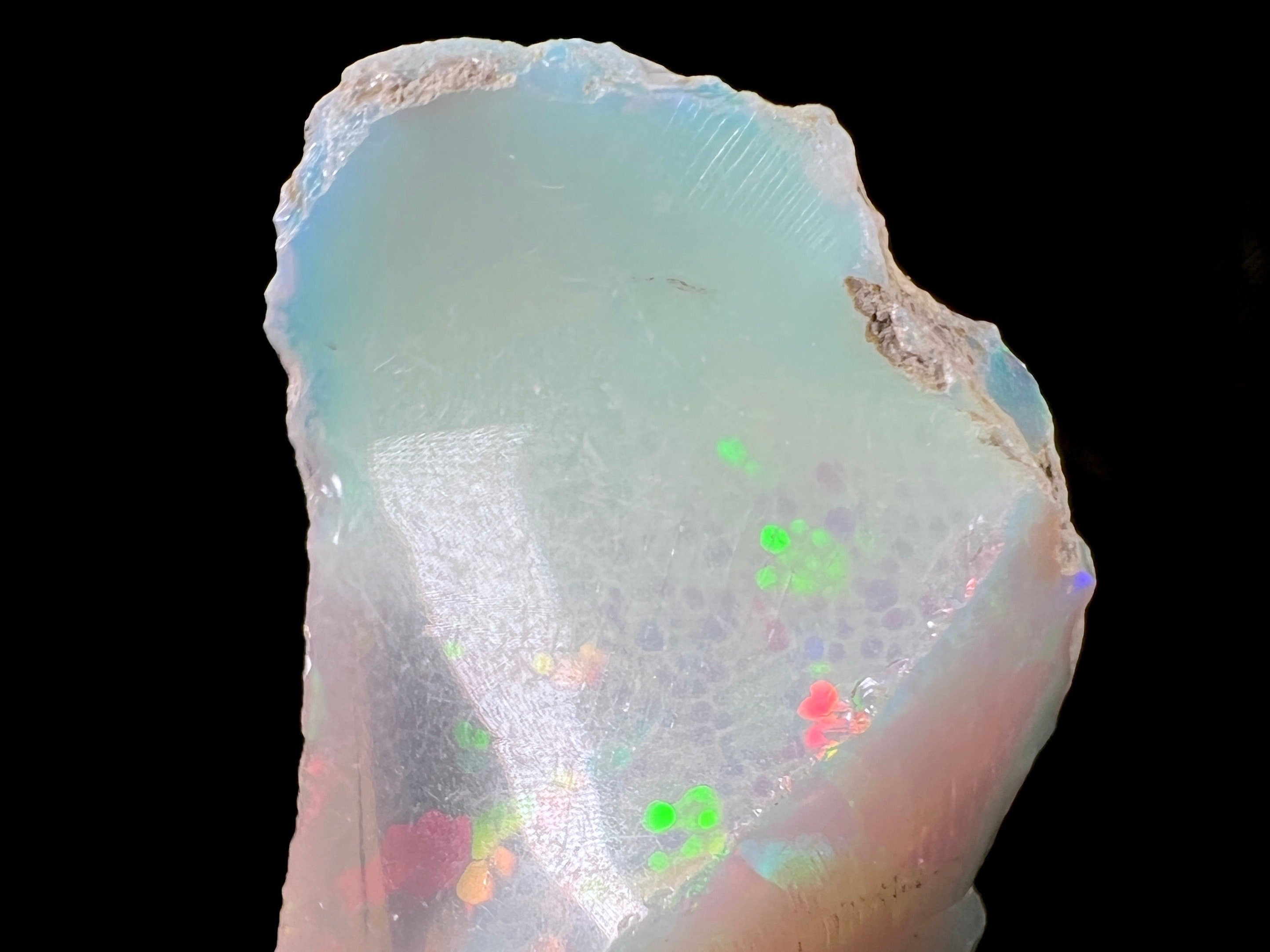 Natural 4A Welo Opal Raw Crystal - Premium Cutting Grade Opal Gemstone, October Birthstone (50143) for Jewelry Making, Healing Crystals & Collectibles