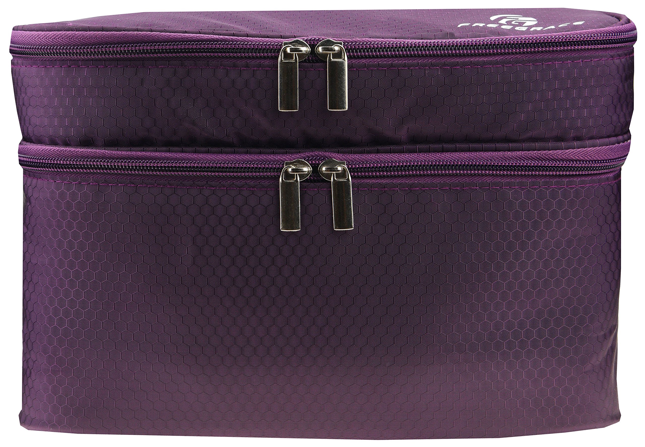 Large Double Layer Travel Organizer Underwear Bag - Storage for Bras, Socks, Underwear & Toiletries - Perfect for Packing, Vacations & Business Trips