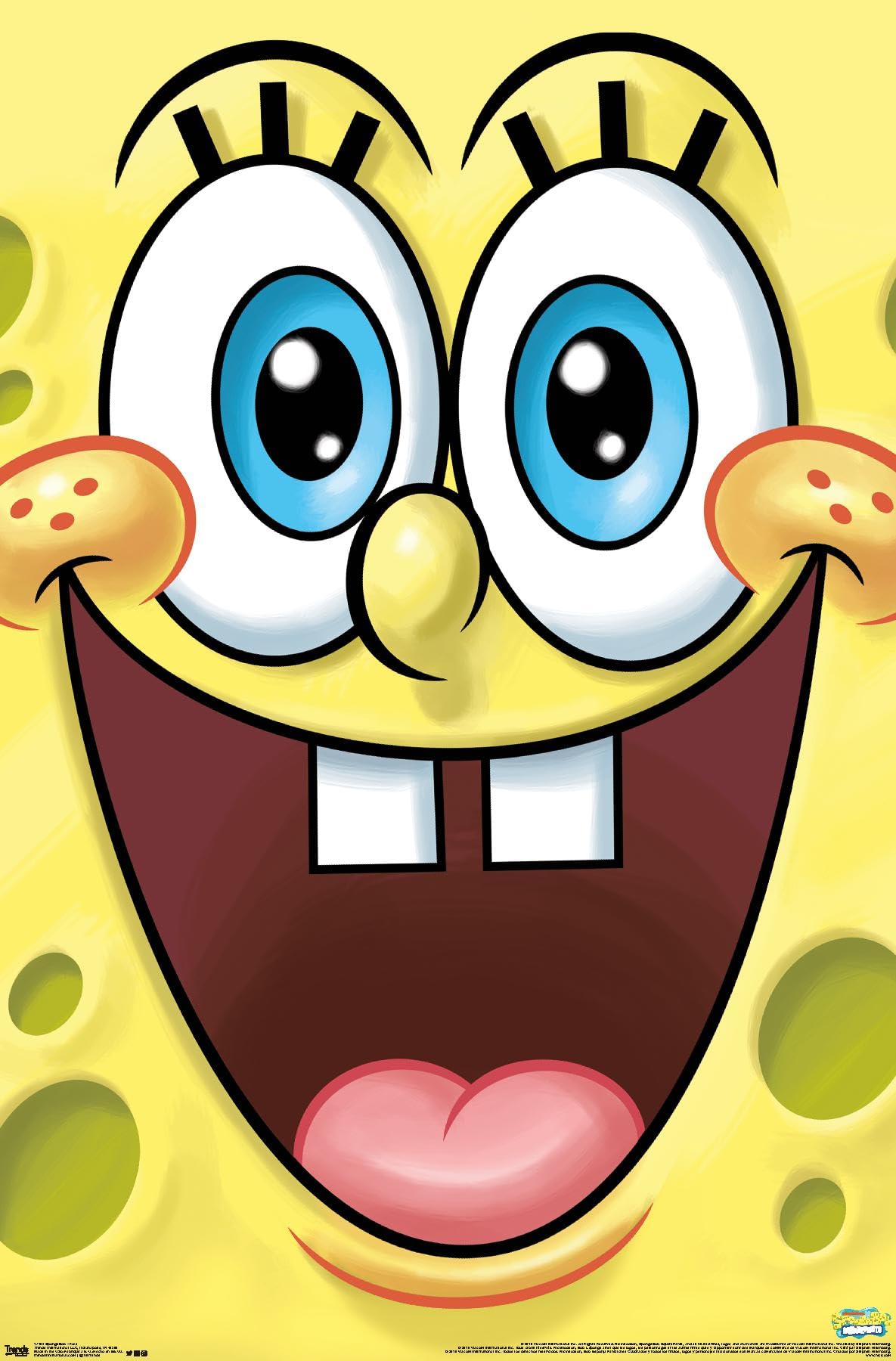 Trends International Nickelodeon SpongeBob SquarePants Wall Poster - 14.725 x 22.375 Inches, Premium Unframed Art Print for Kids Room Decor, Classroom, or Office - Cartoon Character Home Decor
