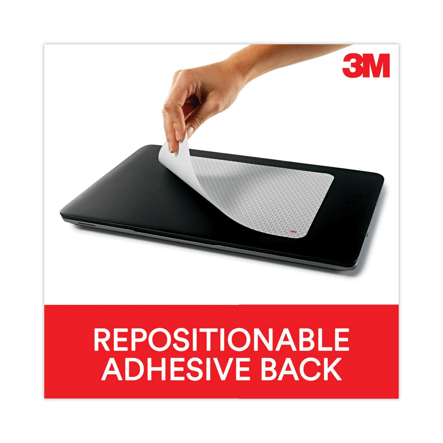 3M™ Precise Mouse Pad with Non-Slip Repositionable Adhesive Back - 8.5