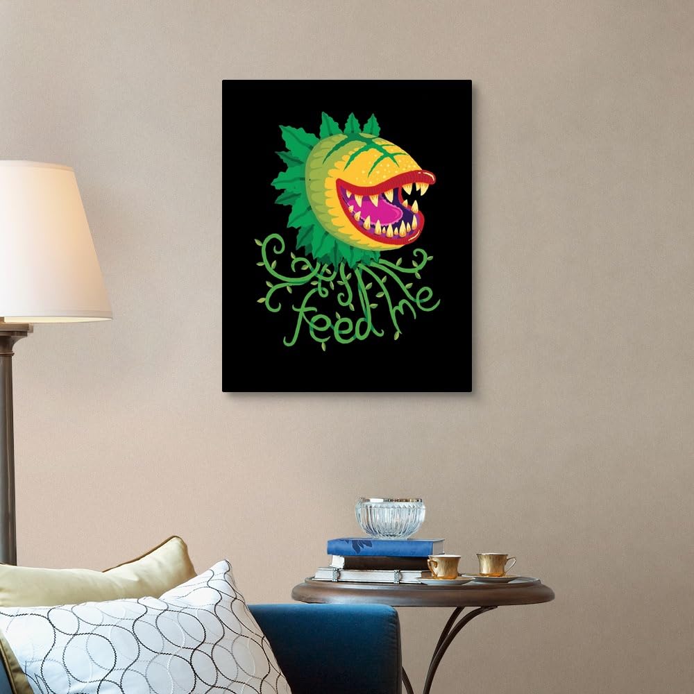 Feed Me Canvas Wall Art Print by Michael Buxton - 24x30 Inch Contemporary Home Decor Artwork - Perfect for Living Room, Bedroom & Office Wall Decor