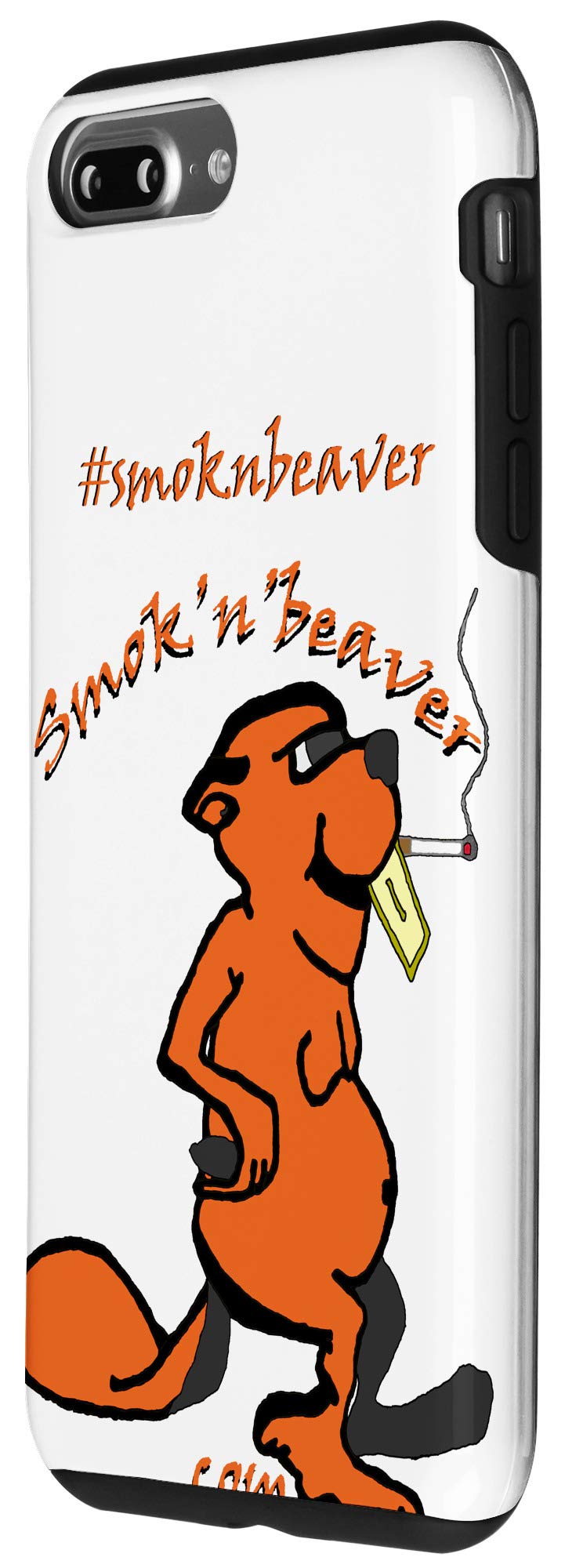 iPhone 7 Plus/8 Plus Smok'n'Beaver Phone Case - Durable Protective Cover for Everyday Use | Perfect for Work, Travel & Outdoor Activities