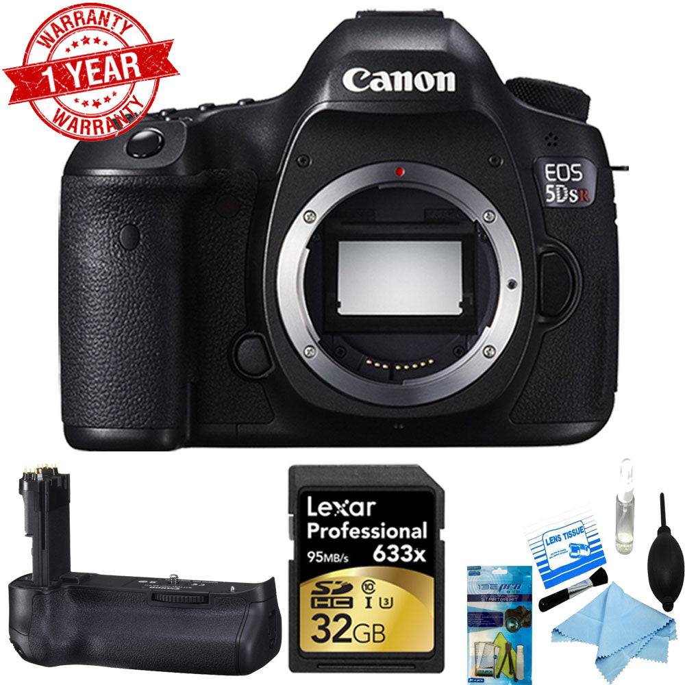 Canon EOS 5DS R 50.6MP Full Frame Digital SLR Camera Body with Battery Grip - Professional Photography, Studio Portraits & Landscape Shooting