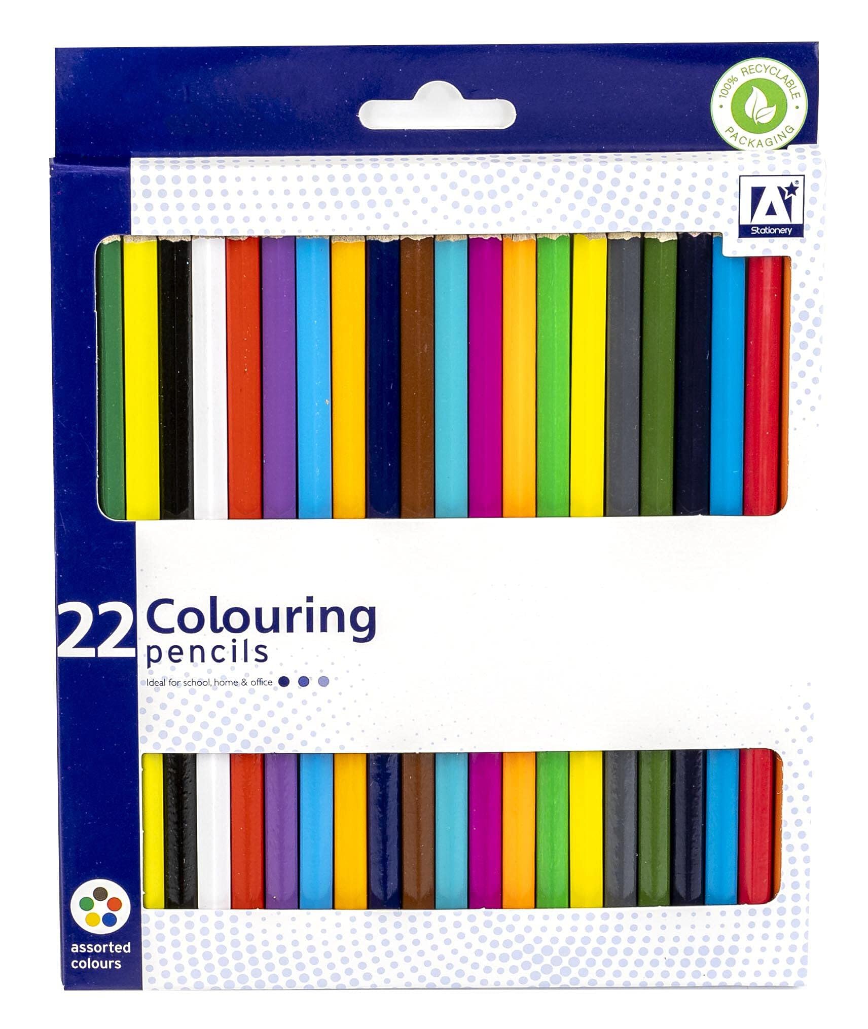 Anker 22-Pack Premium Colored Pencils Set with Portable Wallet - Perfect for Artists, Students & Coloring Book Enthusiasts