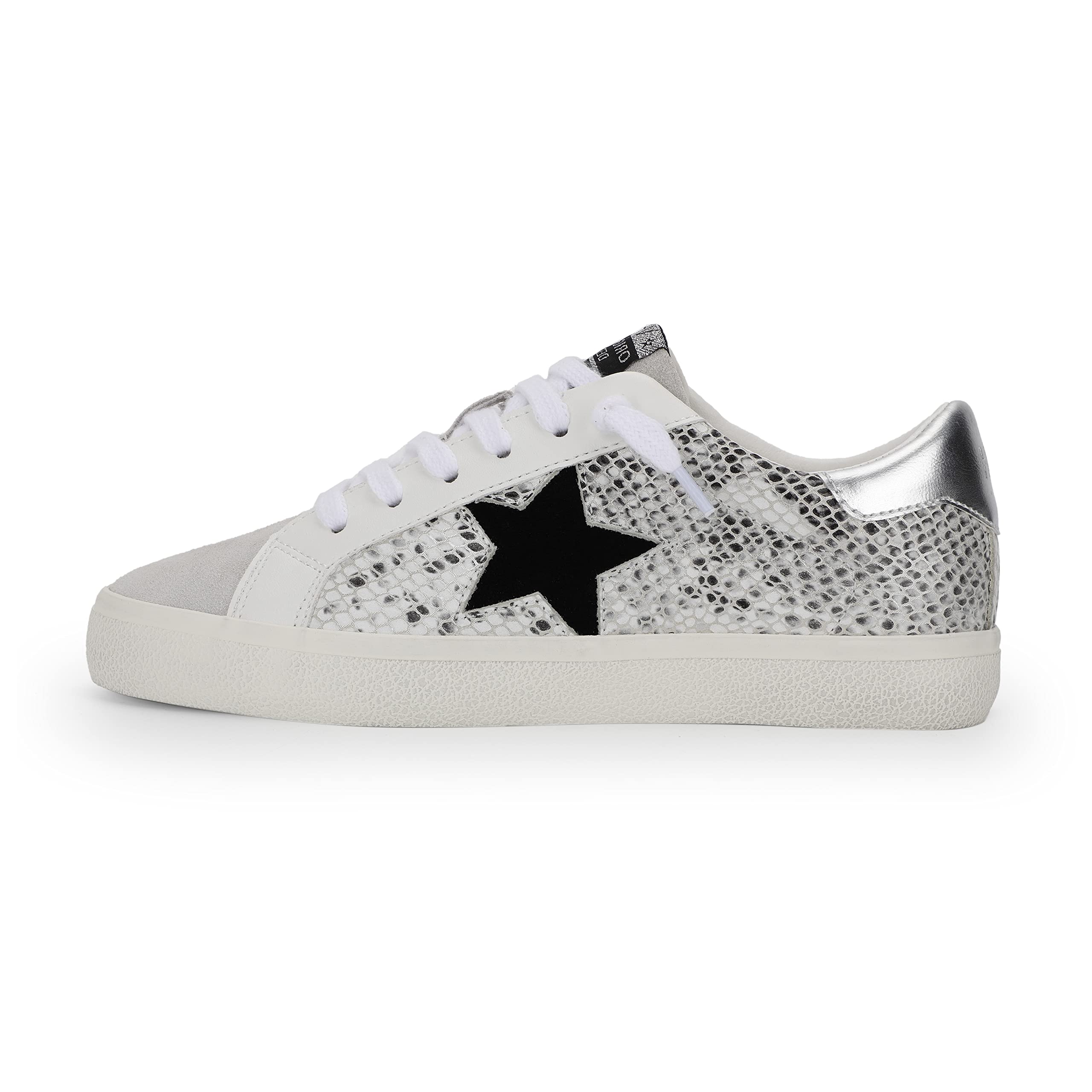 Vintage Havana Women's Kate Metallic Slip-On Sneakers - Casual Comfort Shoes in Gold, Grey & White | Perfect for Everyday Wear, Work & Weekend Outings