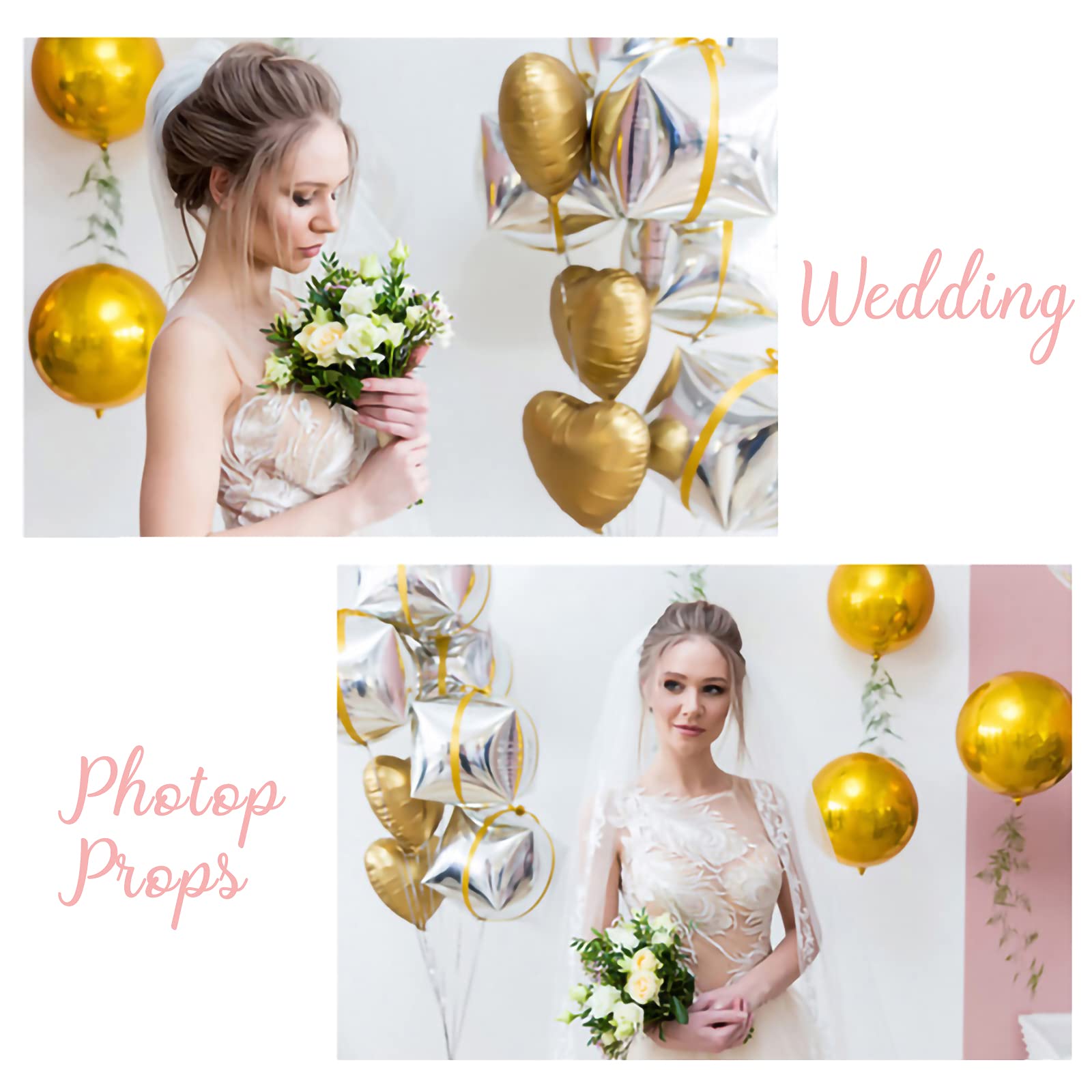22 Inch Metallic Rose Gold Mylar Balloons - Pack of 6 | Rose Gold Foil Balloons for Garland, Arch Kit & Party Decorations | Perfect for Birthdays, Weddings, Baby Showers & Anniversary Celebrations