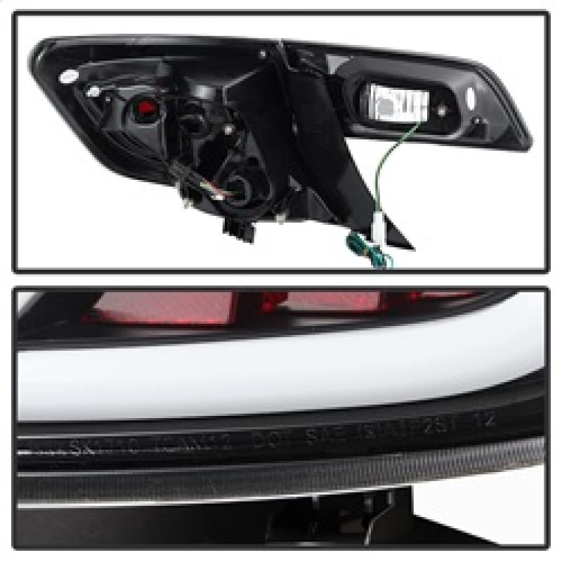 Spyder Auto 5079411 LED Tail Lights - Black/Clear Smoke Lens - High Visibility Brake Lights - Compatible with [Vehicle Model] - Perfect for Night Driving & Car Customization