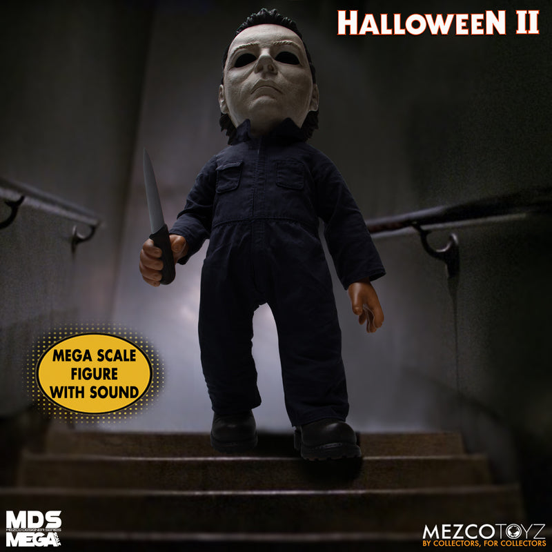 Michael Myers with Sound - Halloween II (1981) Mezco Designer Series MDS Mega Scale Action Figure - Horror Movie Collectible for Halloween Decor & Horror Fans