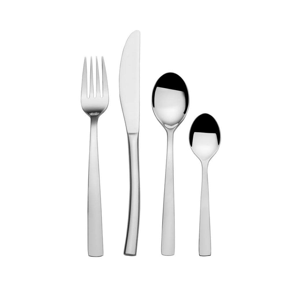 Merion 16-Piece Stainless Steel Flatware Set - Service for 4 - Elegant Silverware for Dining, Entertaining & Gifts - Perfect for Restaurants, Weddings & Everyday Use