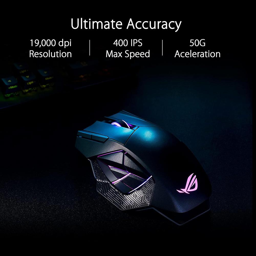 ASUS ROG Spatha X Wireless Gaming Mouse - High Precision 16000 DPI, Ergonomic Design for PC Gamers - Perfect for FPS, MOBA, and MMO Gaming