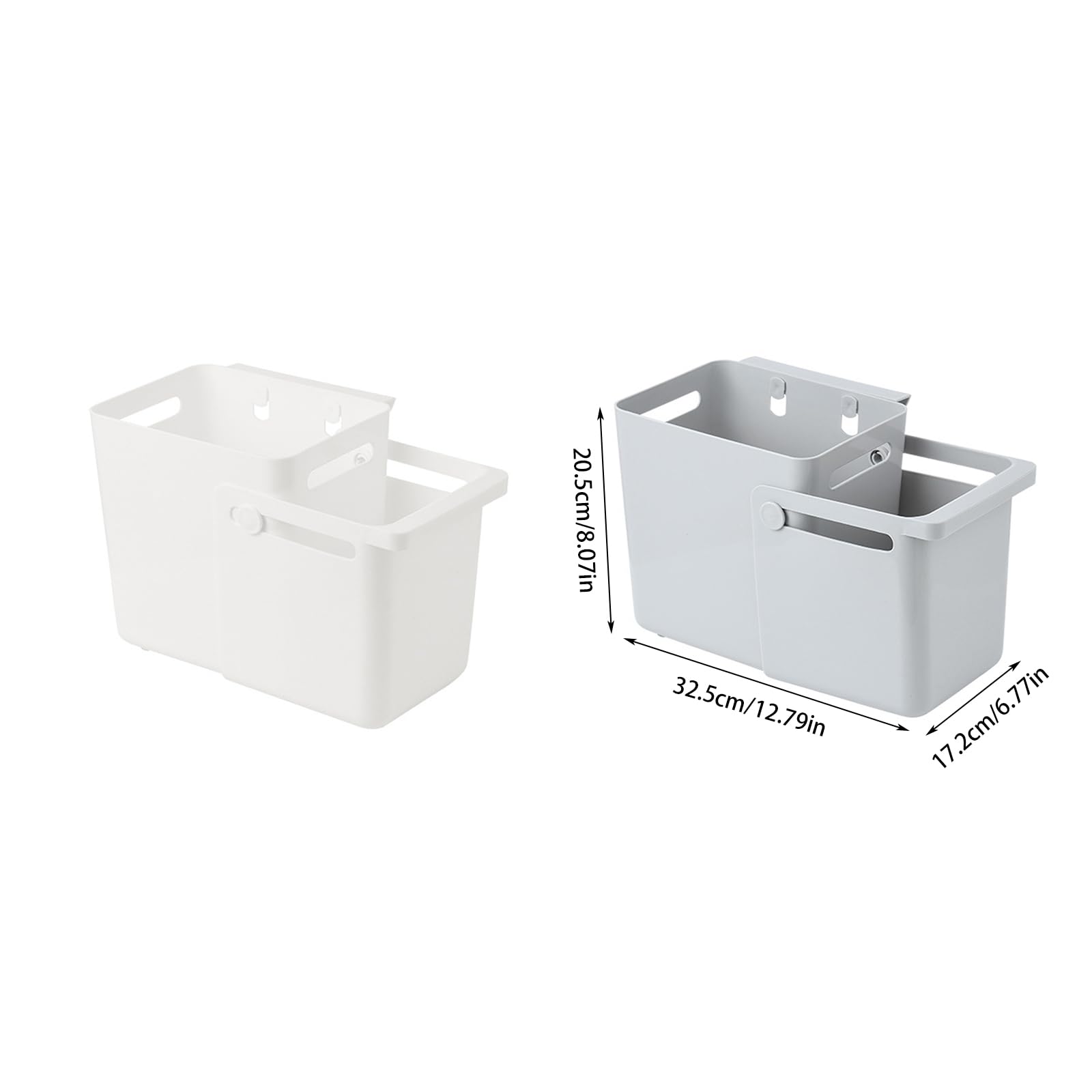 Large Capacity Telescopic Kitchen Trash Can - Hanging Garbage Bin for Bathroom, Office, Hotel & Home Decor | Space-Saving Waste Basket for Small Spaces, Under Sink & Cabinet Storage