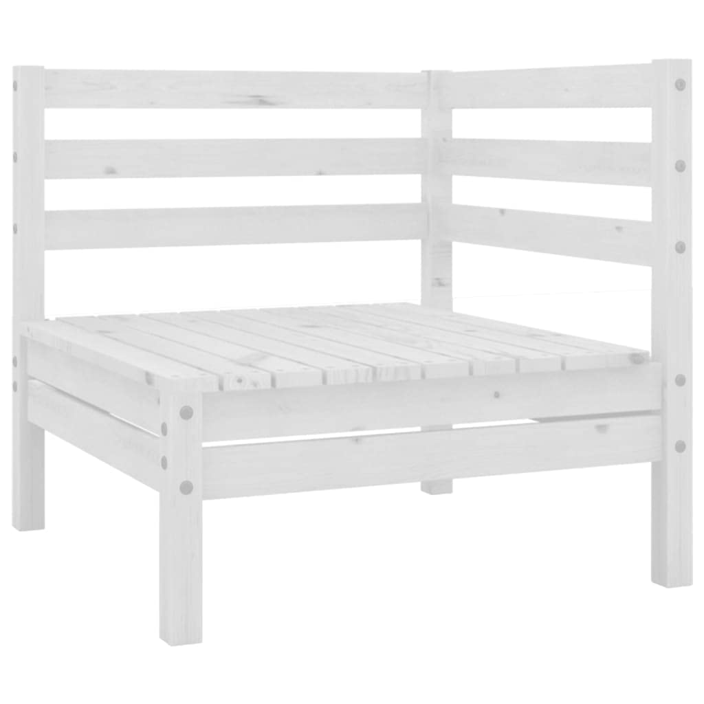 Outdoor Wooden Corner Sofa Set - All-Weather White Pine Patio Furniture for Deck, Balcony, Garden & Lawn - Perfect for Relaxing & Entertaining Outdoors