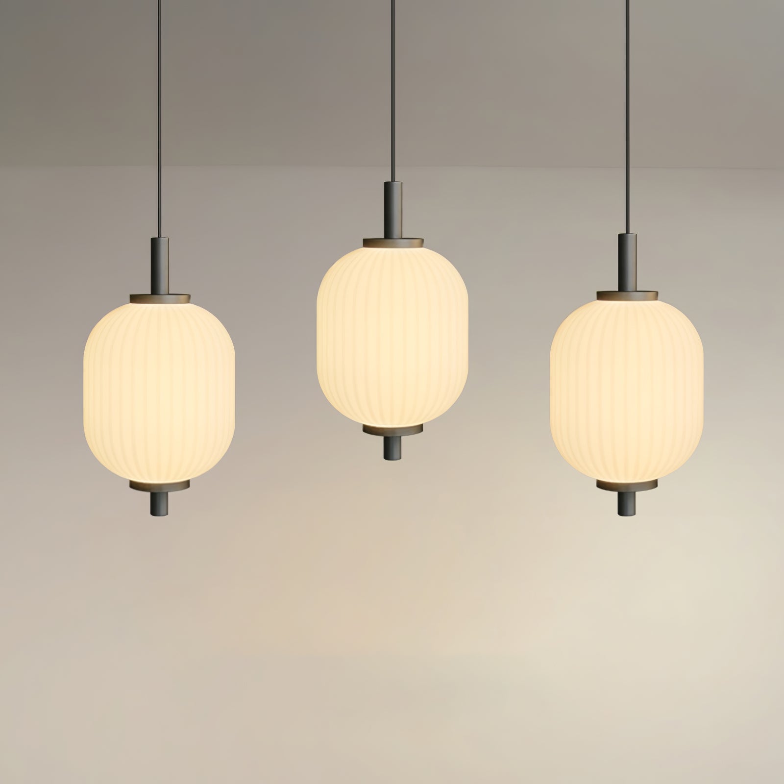 Modern Pendant Light Fixture - Adjustable Hanging Chandelier for Kitchen Island, Dining Room & Bedroom - Elegant Glass & Metal Ceiling Lamp for Home Decor