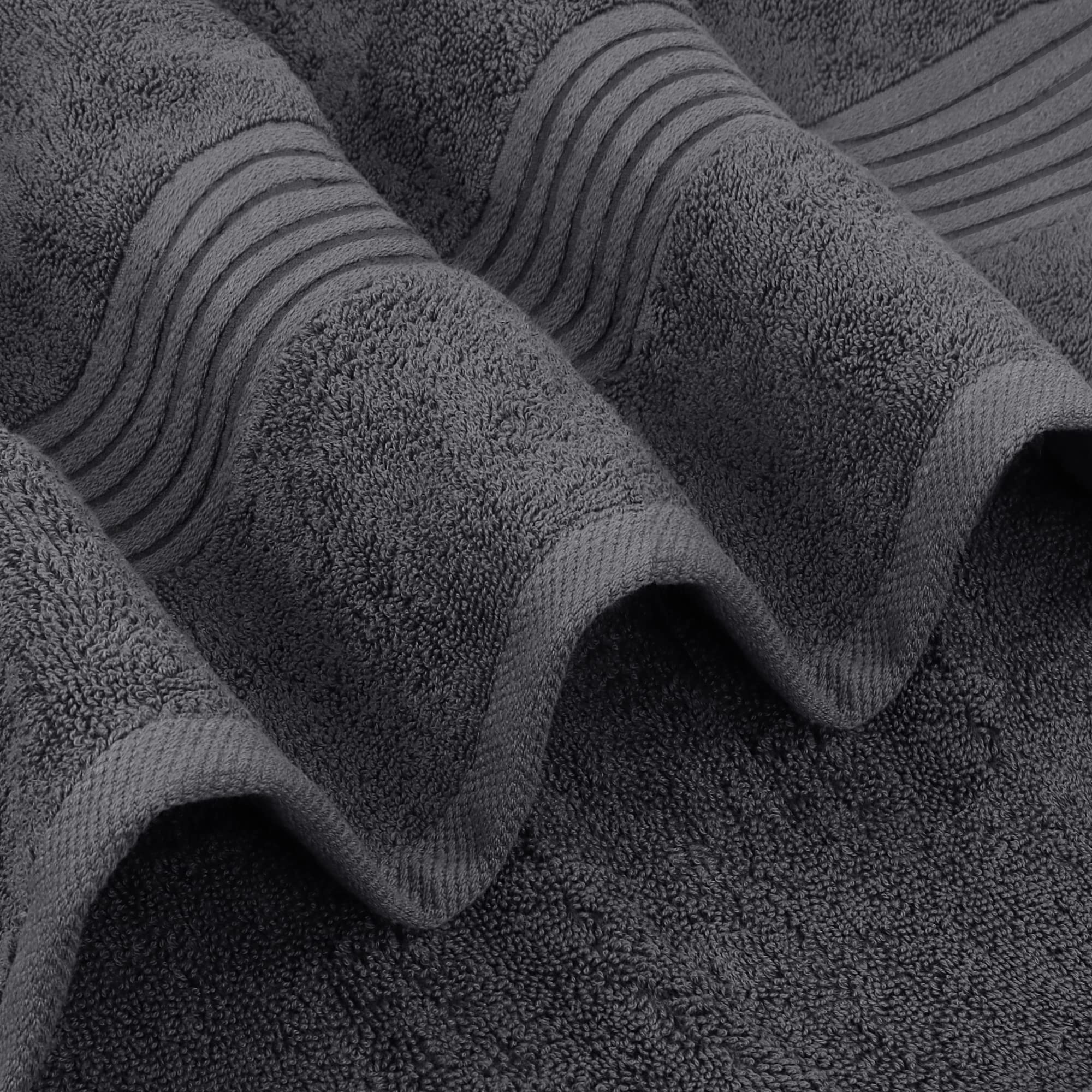 Utopia Towels 12 Pack Bath Towels Set - 100% Ring Spun Cotton, 27x54 Inches, Quick Dry & Highly Absorbent, Ultra Soft Grey Towels for Bathroom, Spa, Gym & Everyday Use