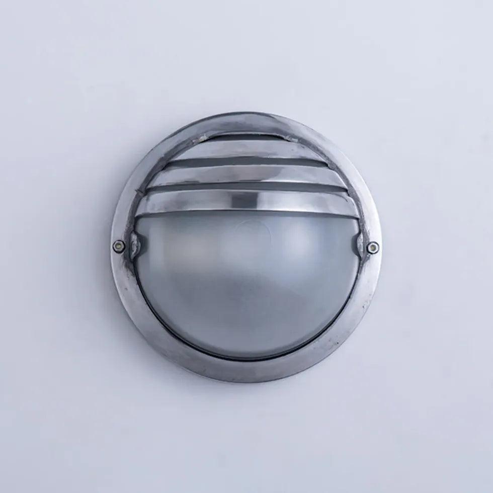 Modern Geometric Silver Industrial Outdoor Wall Lights - Waterproof & Durable for Patio, Garden, Porch, and Exterior Home Lighting