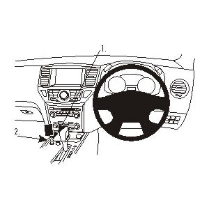ClicOn No Holes Dashboard Mount for Nissan Pathfinder 2013-2021 | Secure Phone Holder for Car | Perfect for GPS Navigation & Hands-Free Driving
