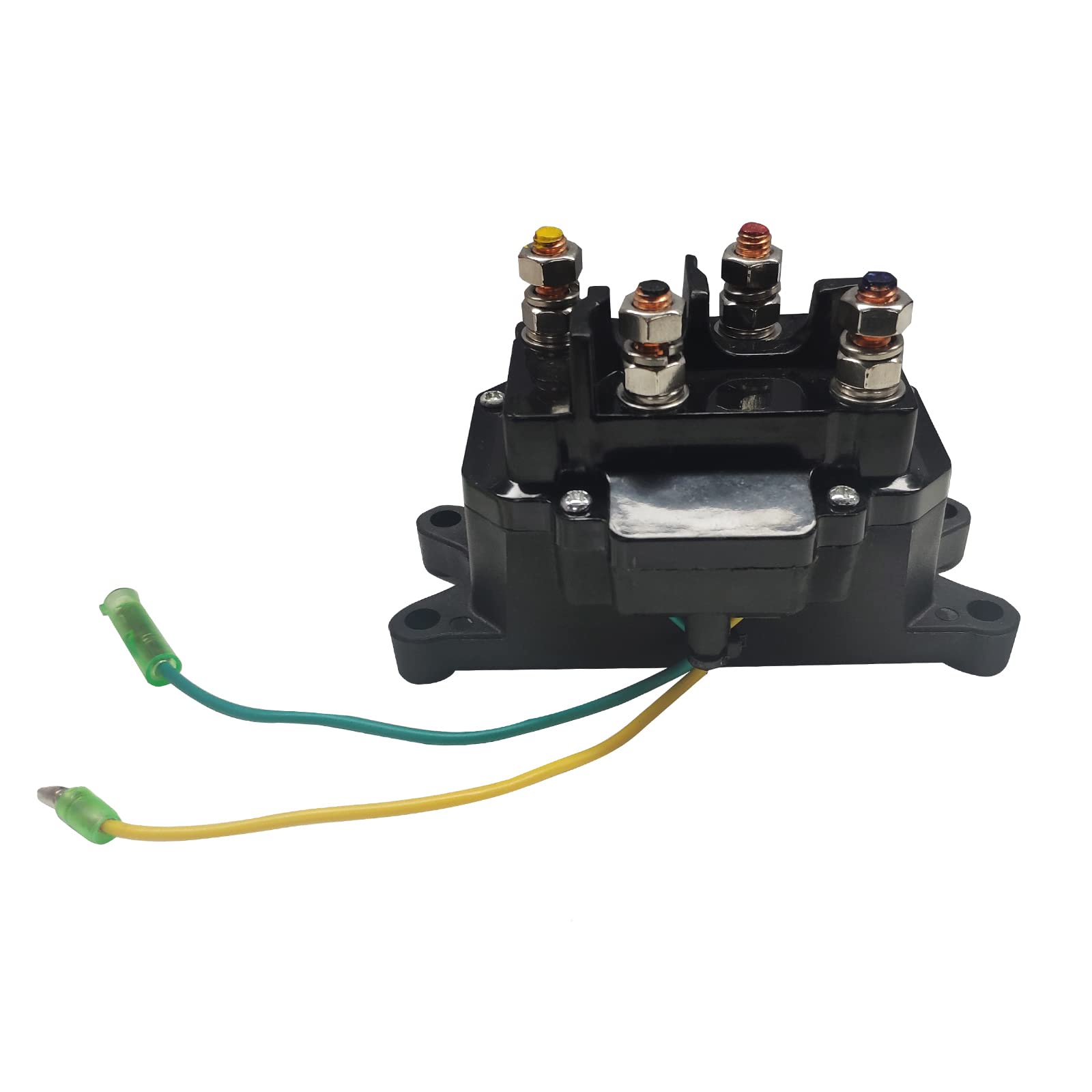 ATV UTV Winch Solenoid Relay Contactor & Rocker Thumb Switch Combo Kit - Compatible with Polaris 800 1000 (1500lb-5000lb Capacity) - Perfect for Off-Roading, Towing & Heavy-Duty Recovery