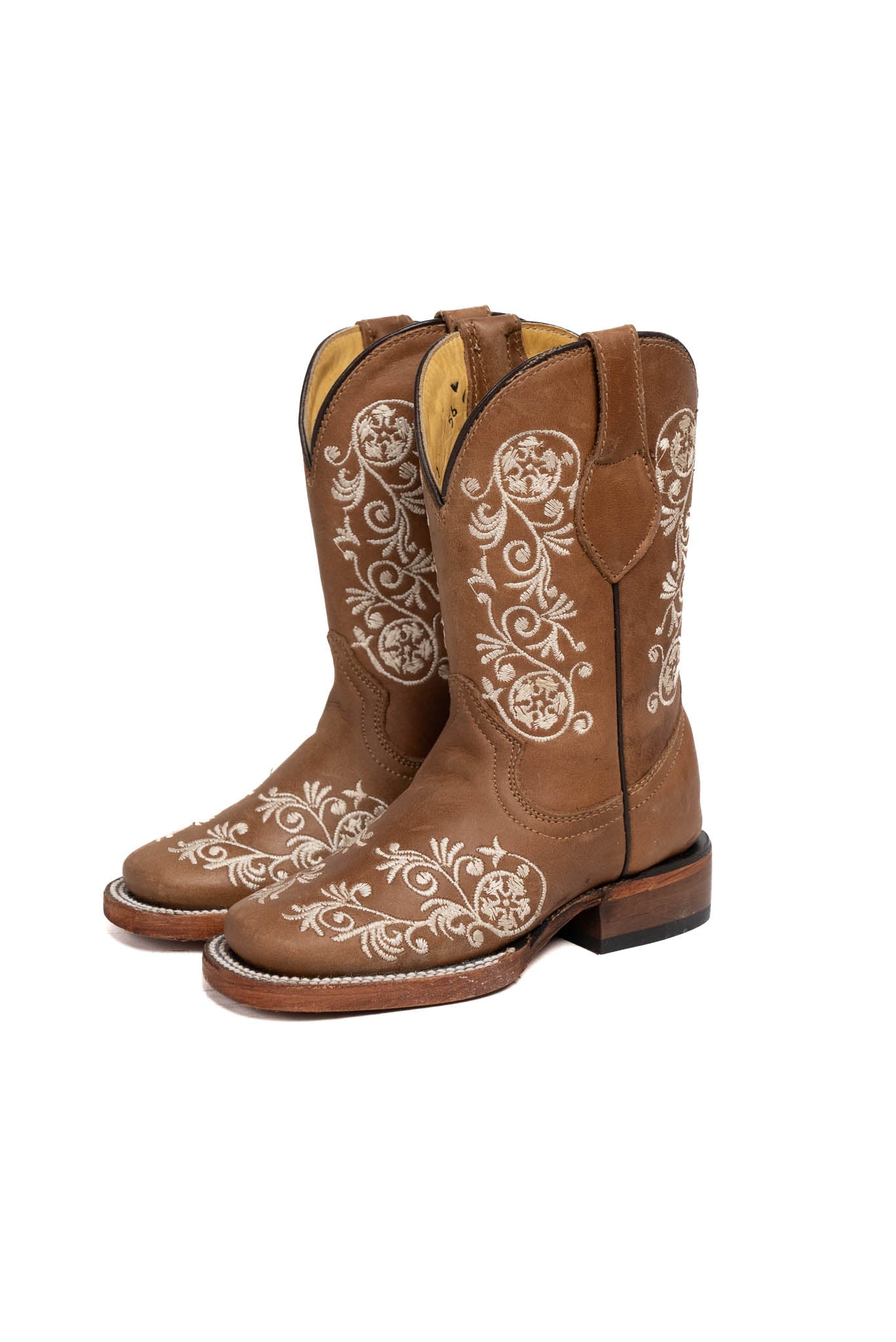 Little Verano Women's Cowgirl Boots - Square Toe Western Ankle Boots for Country Dancing, Rodeo & Casual Wear