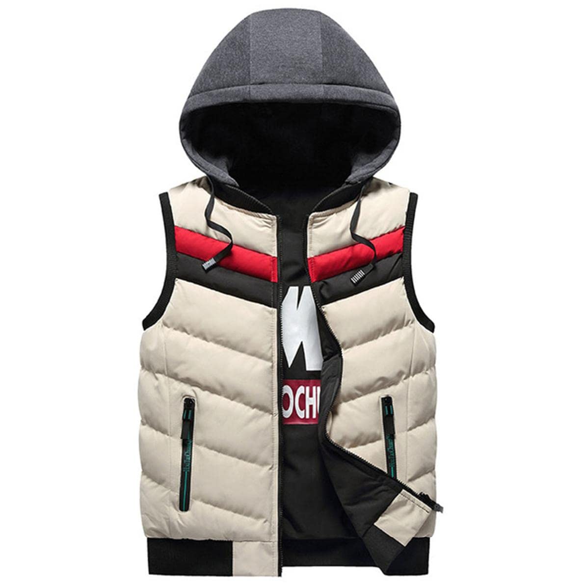 Men's Winter Down Vest - Lightweight Sleeveless Jacket for Outdoor Activities, Casual Wear & Cold Weather Protection