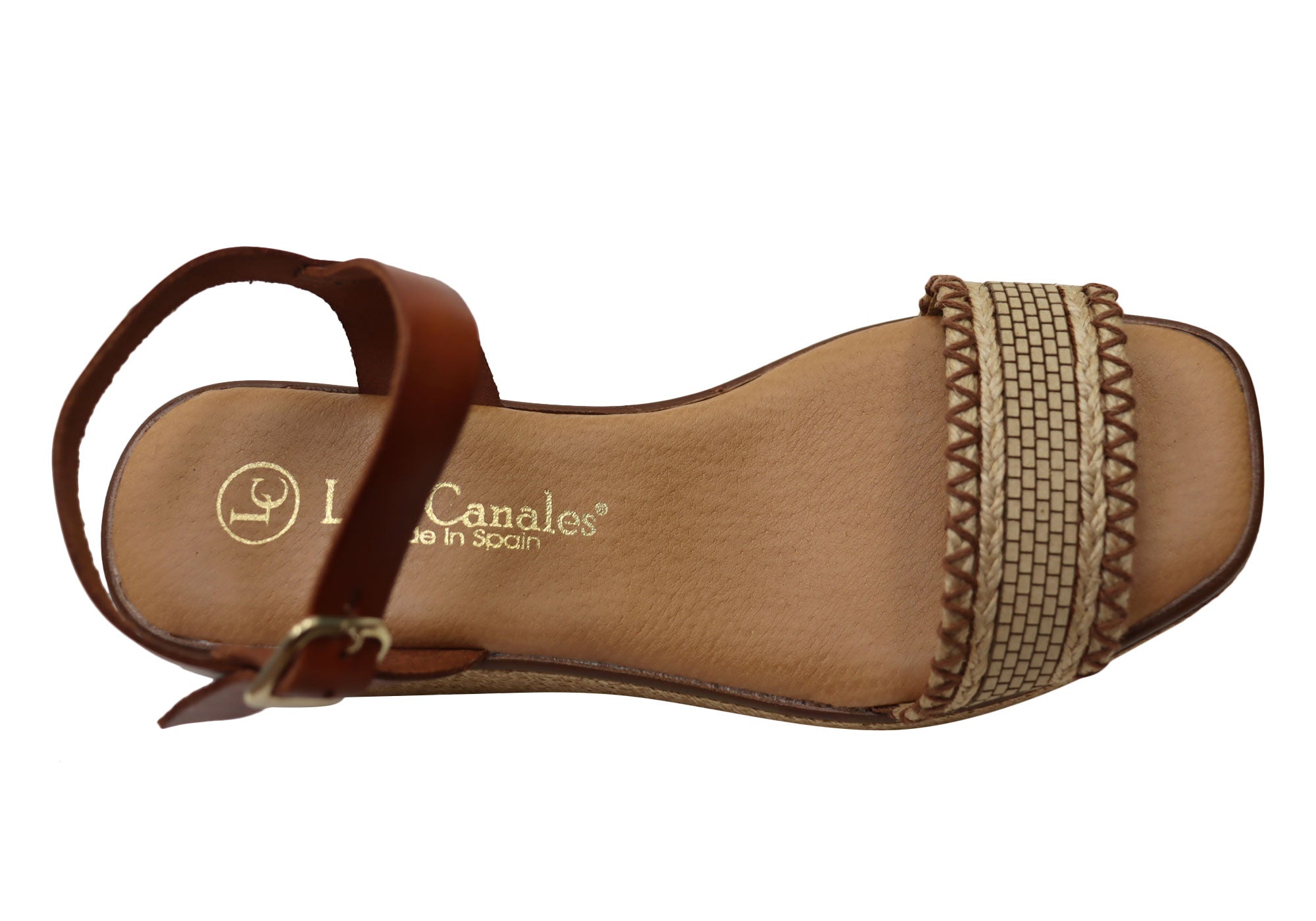 Lola Canales Pambula Women's Spanish Leather Wedge Sandals - Comfortable Summer Shoes for Beach, Vacation & Casual Outings