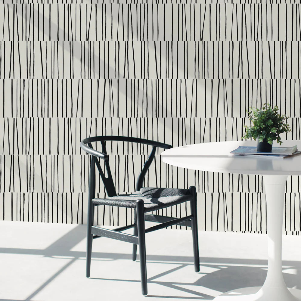Bobby Berk Shift Peel and Stick Wallpaper - Removable Self-Adhesive Wallpaper for Bedroom, Living Room, Kitchen & Office Decor
