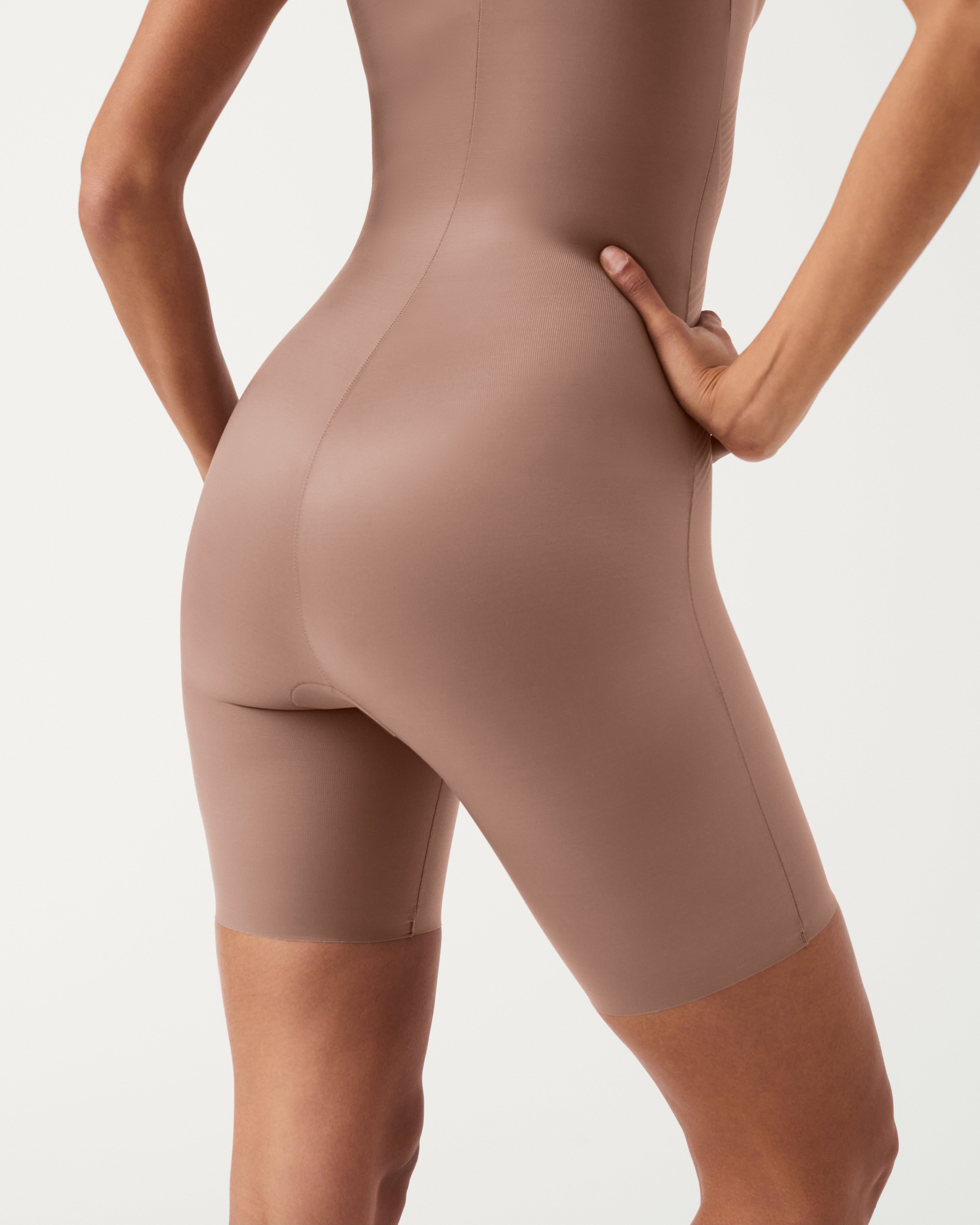 SPANX Shapewear Invisible Open Bust Mid Thigh Bodysuit - Slimming Body Shaper for Women, Seamless Tummy Control Underwear - Perfect for Dresses, Workwear & Special Occasions