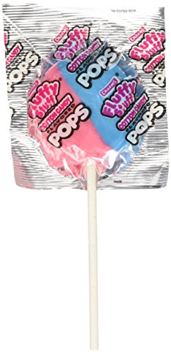 48 Pack Fluffy Cotton Candy Lollipops with Charms - Sweet Treats for Birthday Parties, Baby Showers & Candy Buffets