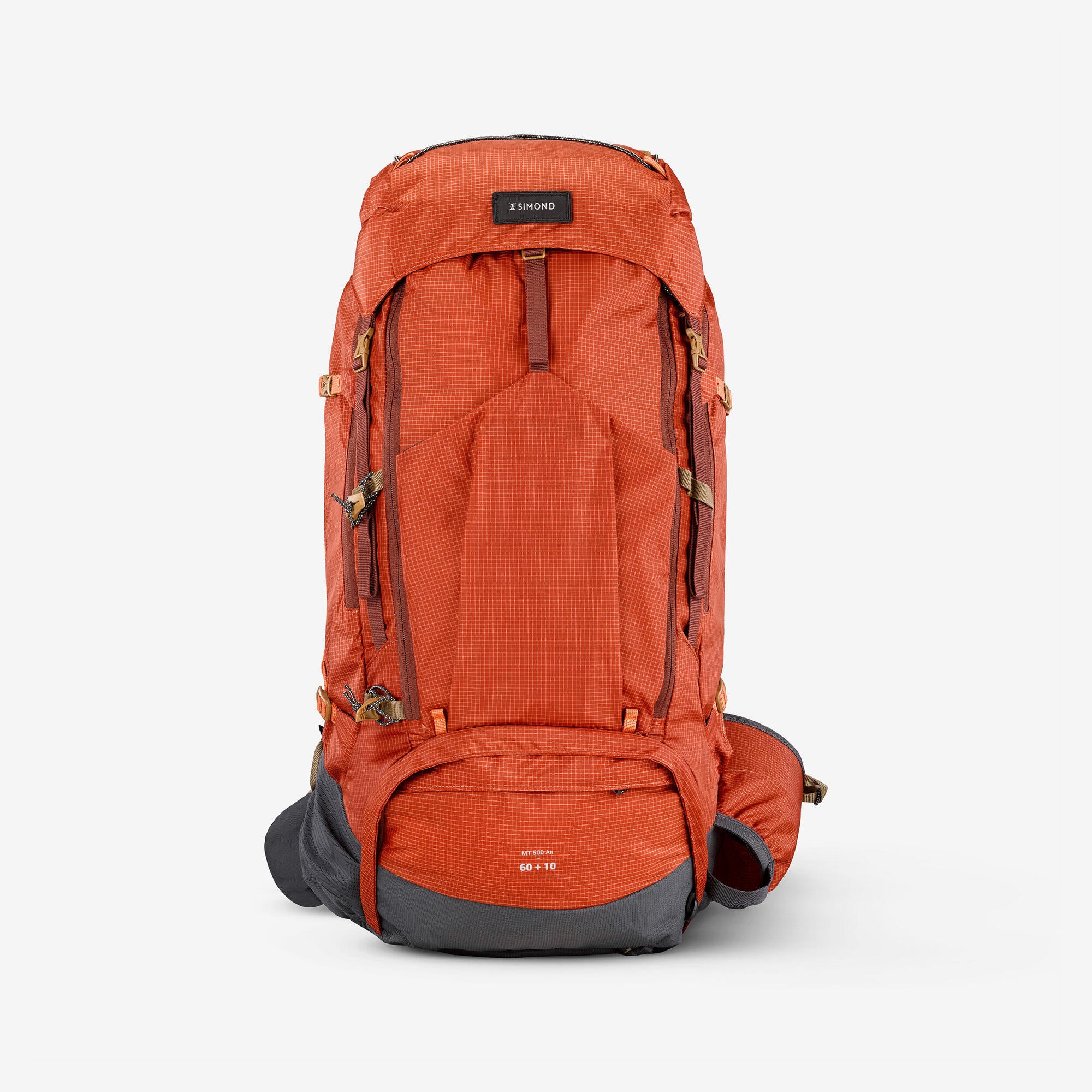 Simond MT500 Air 60+10L Men's Hiking Backpack - Lightweight Water-Resistant Outdoor Backpack for Camping, Trekking & Travel Adventures