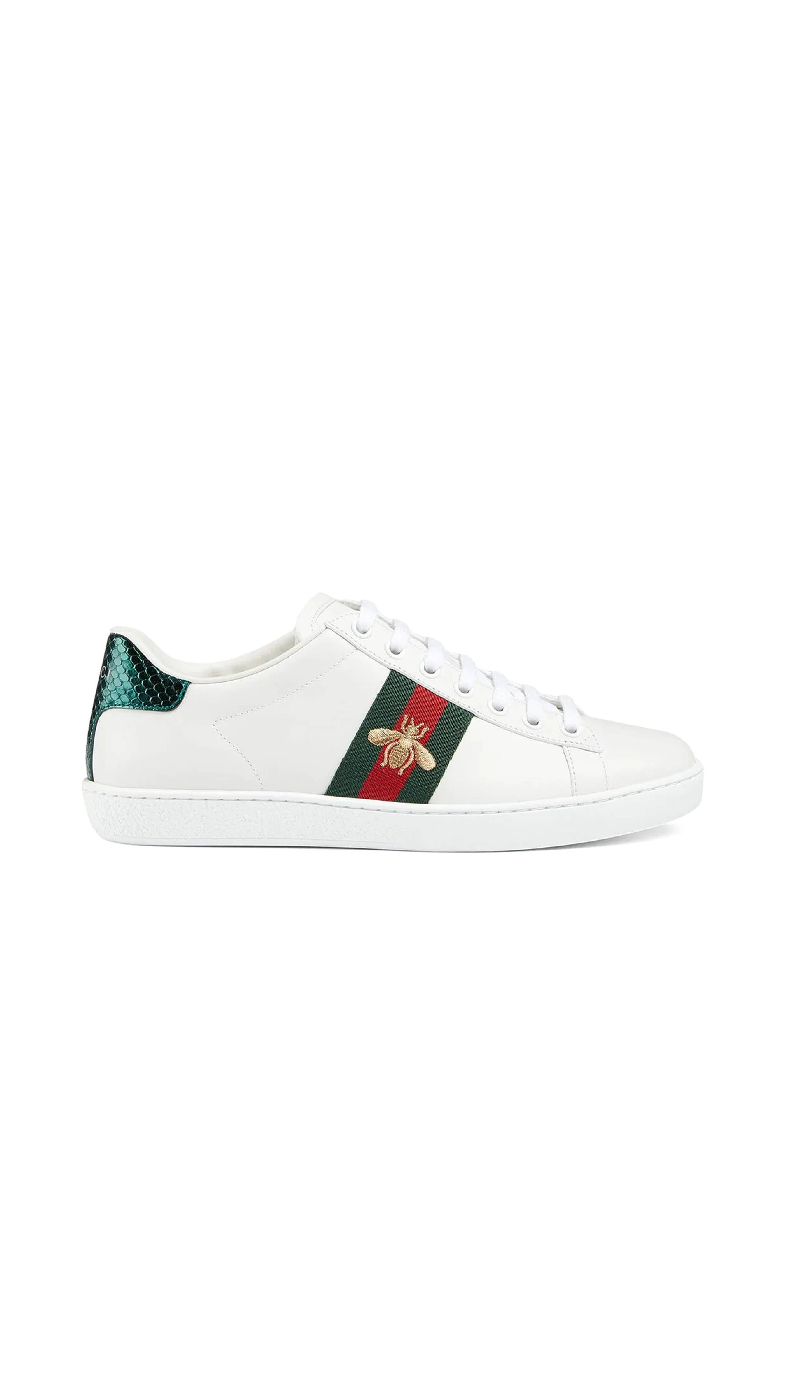 Ace Sneaker with Bee Design - White & Green Athletic Shoes for Men & Women | Perfect for Running, Gym Workouts & Casual Wear
