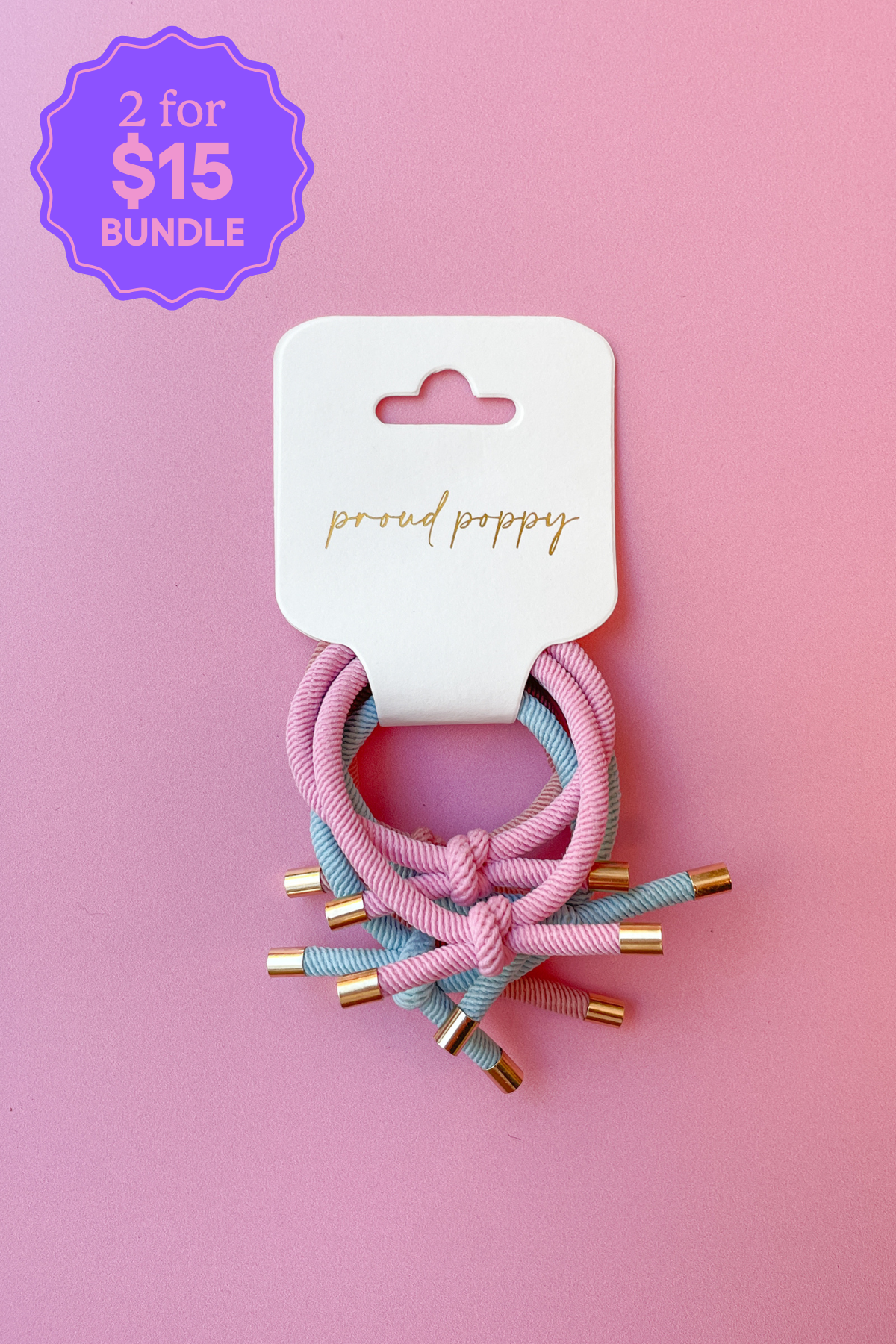 6 Pack Pastel Hair Ties - Soft No Damage Elastic Hair Bands for Women & Girls - Perfect for Ponytails, Braids, Workouts & Daily Use