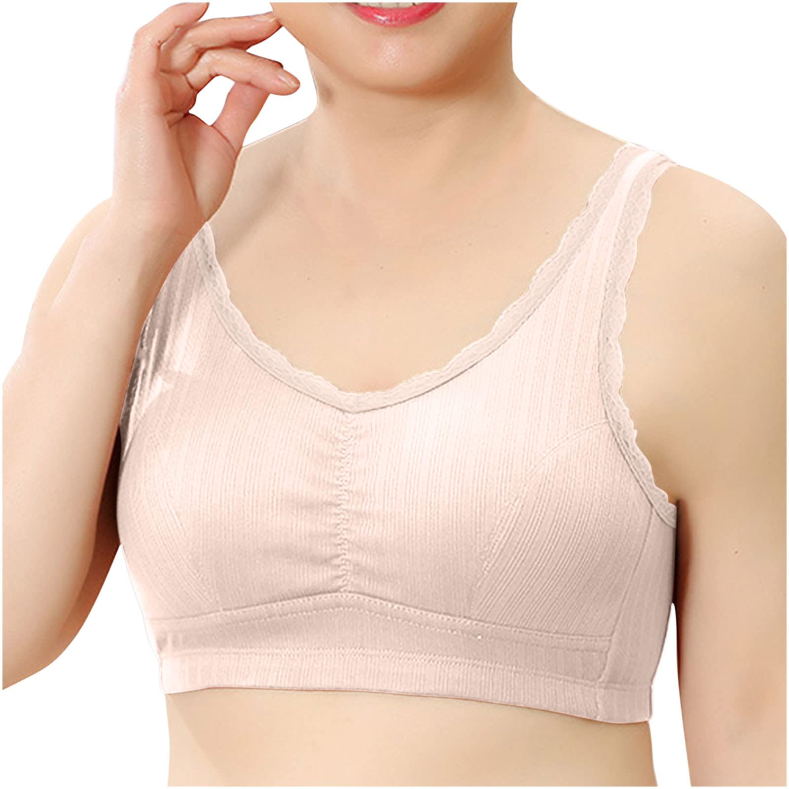 Plus Size Wireless Seamless Bras for Women - Ultra Light Comfort Bralette for Sleeping, Lounge & Everyday Wear - No Underwire Support Bra