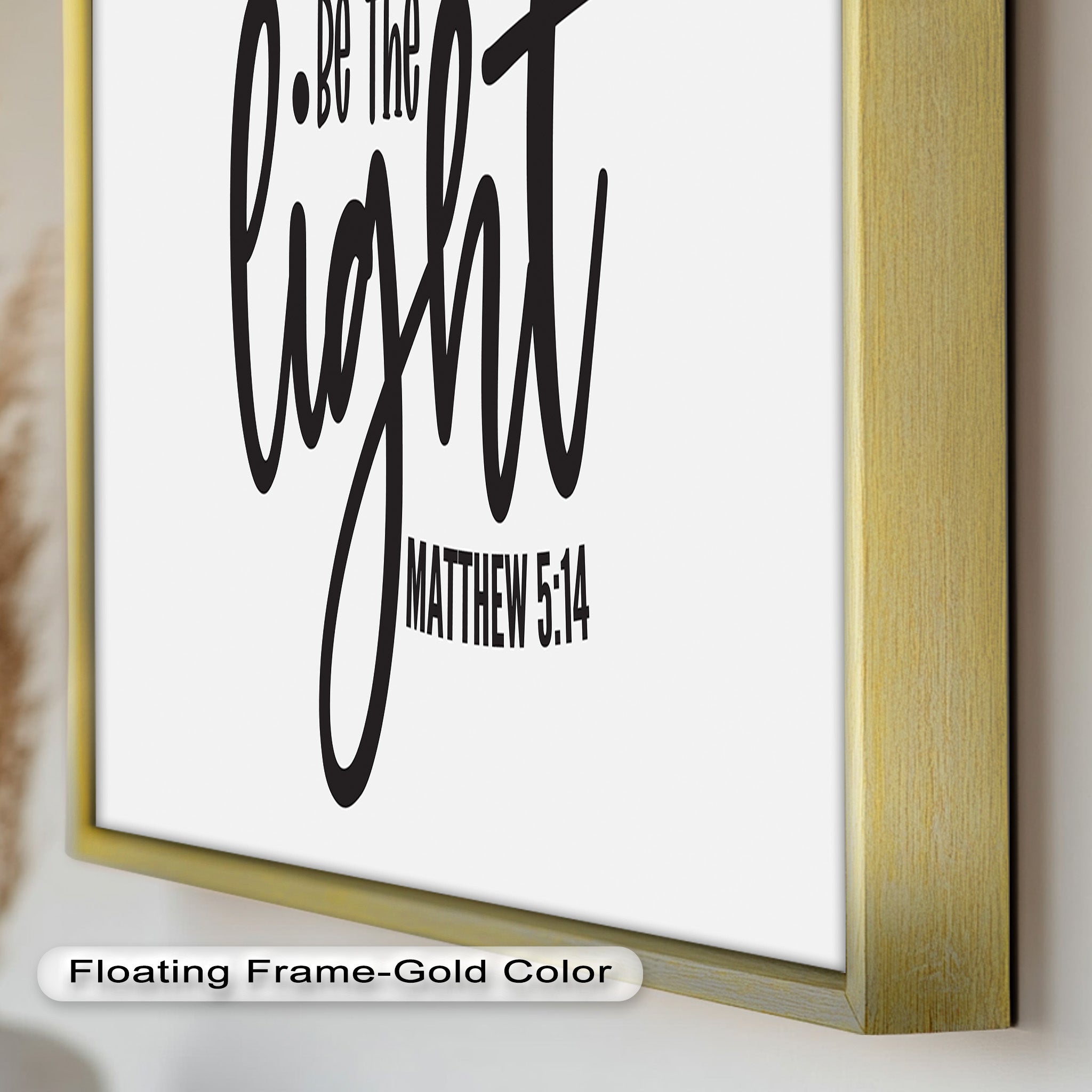Be The Light - Matthew 5:14 Bible Verse Oil Painting - Christian Home Decor & Gift for Religious Inspiration