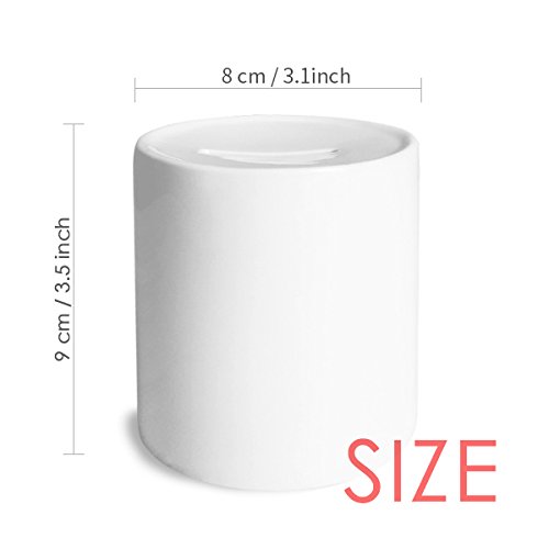 DIYthinker Ceramic Piggy Bank with 