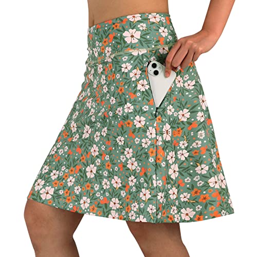 Green Floral Print