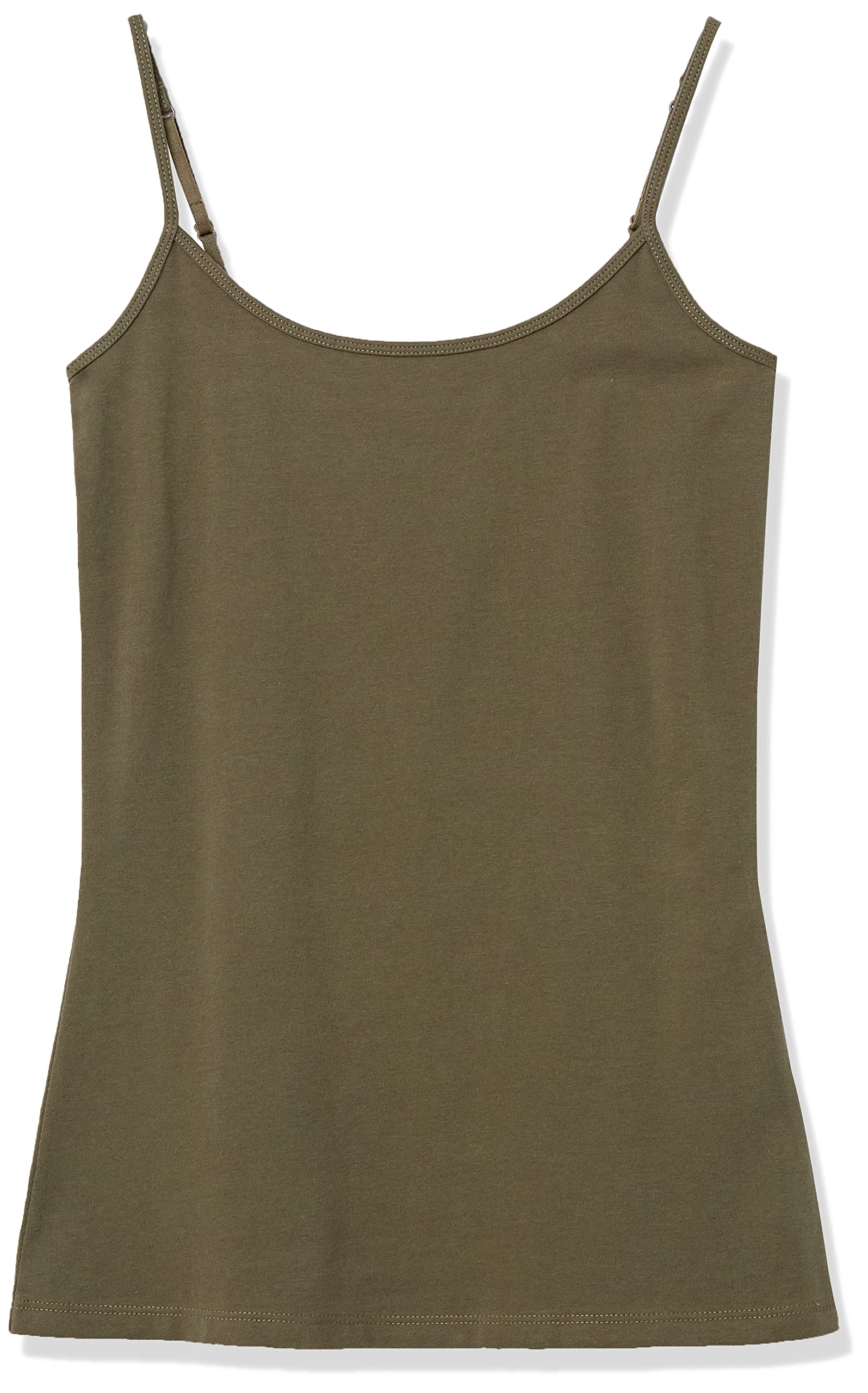 Amazon Essentials Women's Slim-Fit Camisole Top - 4 Pack | Soft Stretch Basic Tank Tops for Layering, Sleep & Casual Wear | Comfortable Everyday Undershirt for Women