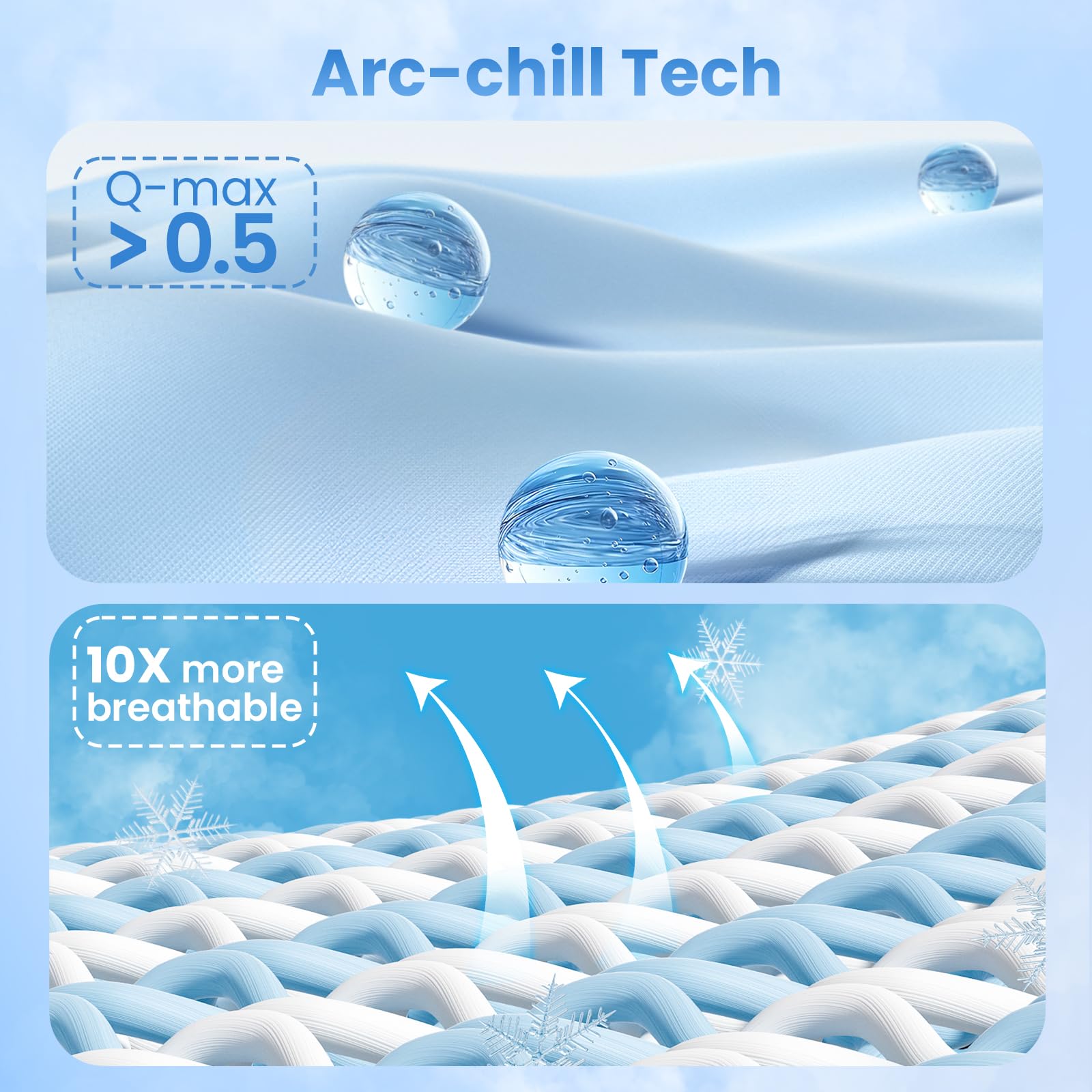 Q Max > 0.5 Gradient Gray Cooling Blanket - Double Sided Temperature Regulating Blanket, Breathable & Machine Washable for Hot Sleepers, Night Sweat Relief - Perfect for Summer Nights, Bedroom & Outdoor Use