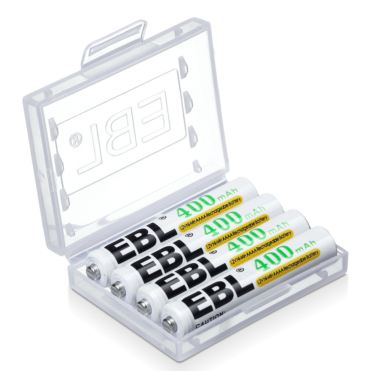 EBL AAAA Ni-MH Rechargeable Batteries 1.2V 400mAh - 4 Pack Long Lasting Power for Hearing Aids, Laser Pointers & Small Electronics